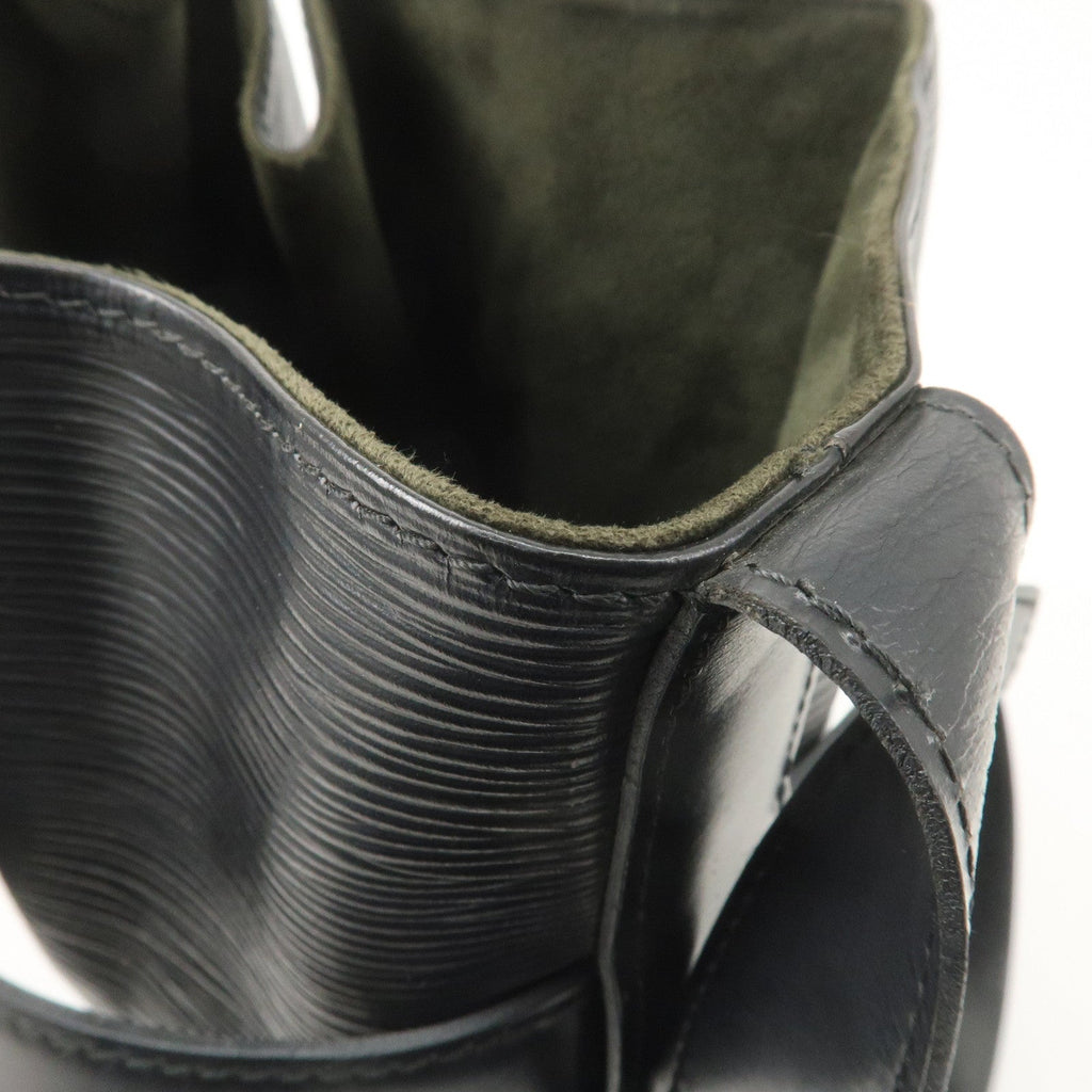 Louis Vuitton Epi Sac D'epaule PM Bucket Bag Noir Black M80157