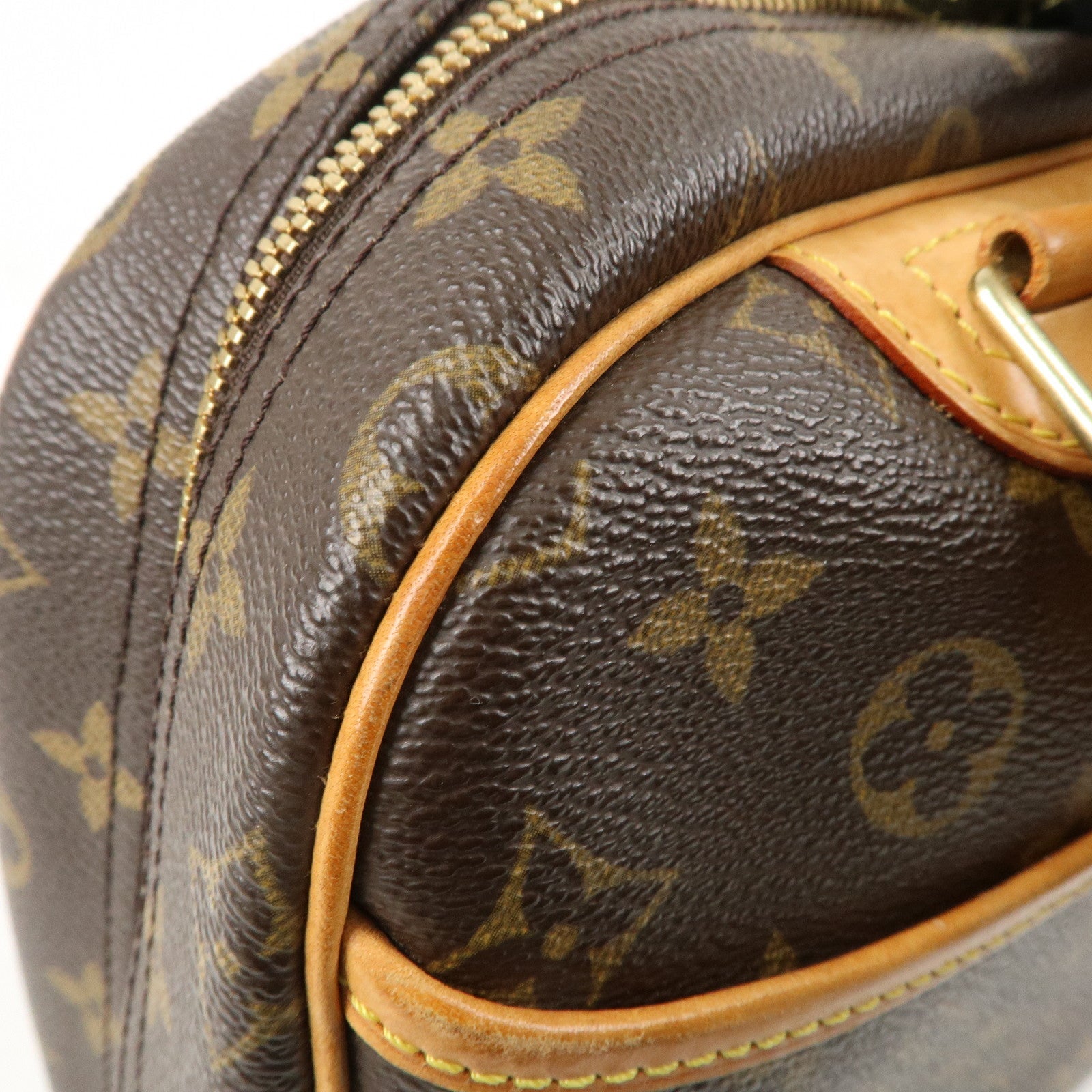 Louis Vuitton Monogram Trouville Hand Bag Brown M42228