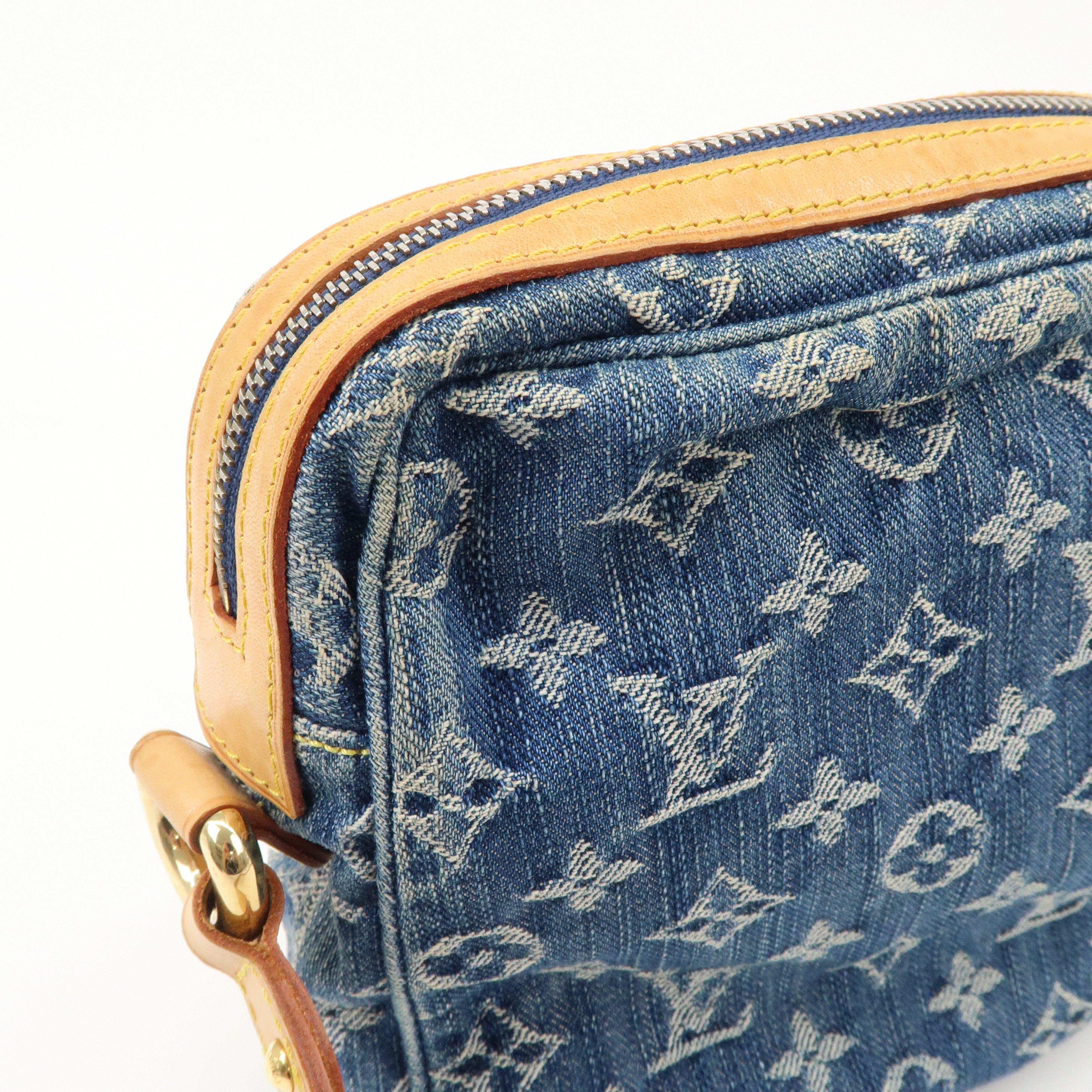 Louis Vuitton Monogram Denim Camera Bag Shoulder Bag Blue