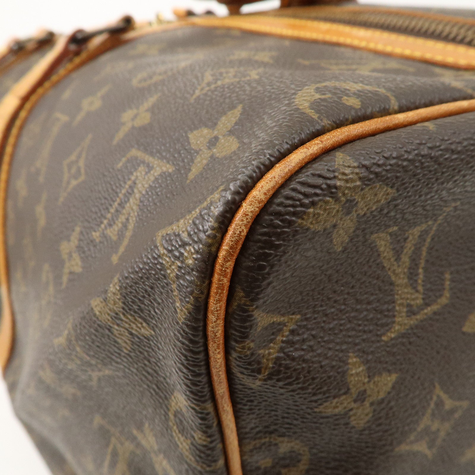 Louis Vuitton Monogram Sac Souple 55 Boston Bag Brown M41622
