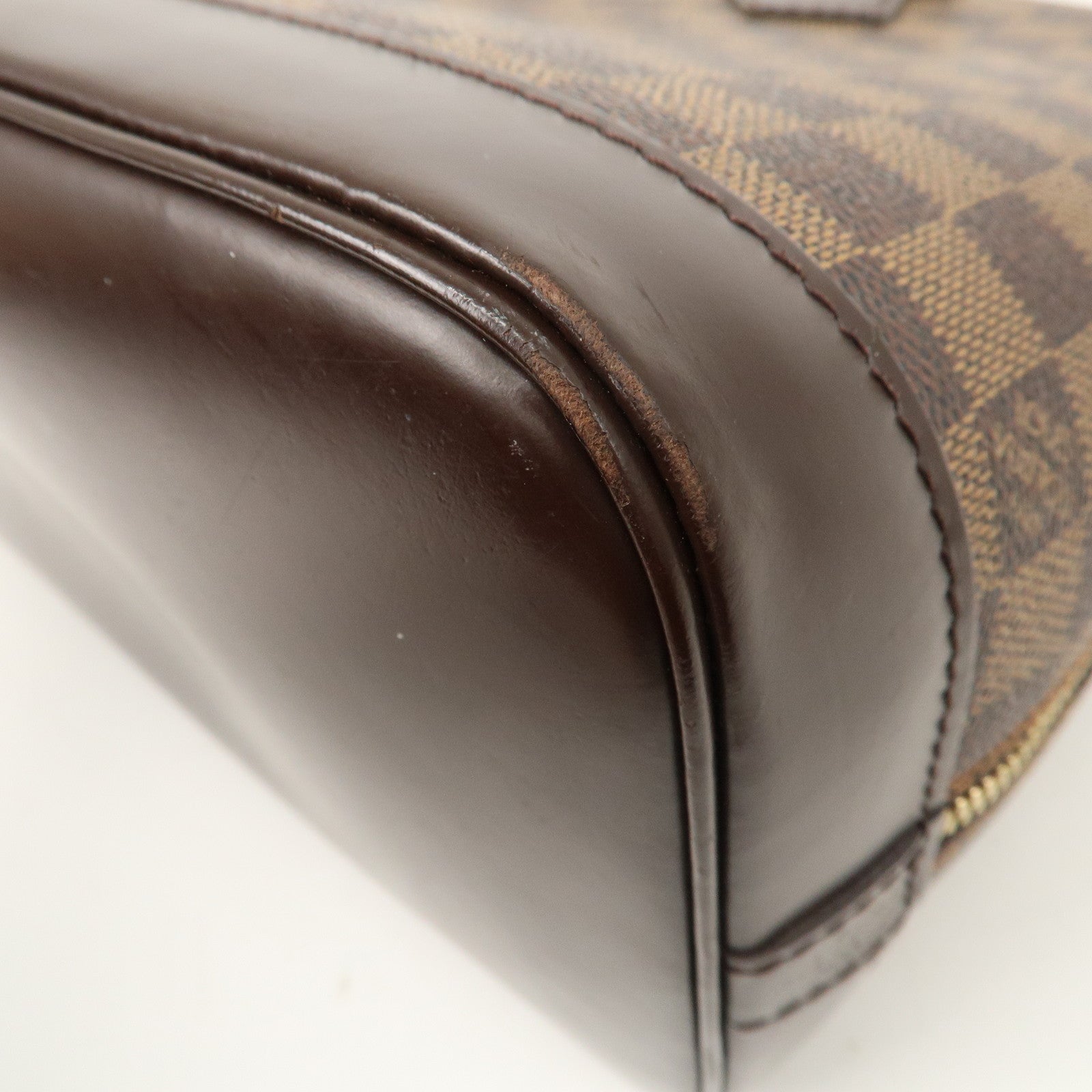 Louis Vuitton Damier Alma PM Hand Bag Brown N51131
