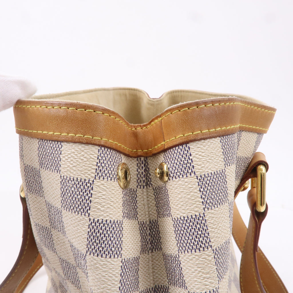 Louis Vuitton Damier Azur Hampstead PM Hand Bag Ivory N51207