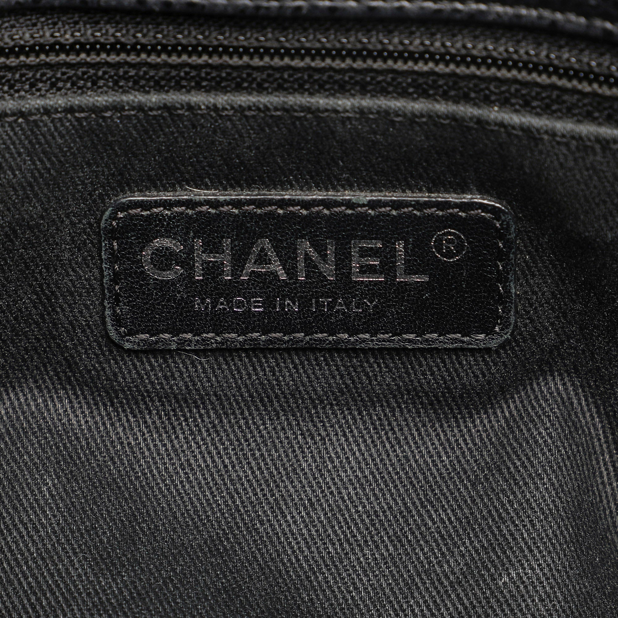 Black Chanel CC Caviar Tote Bag