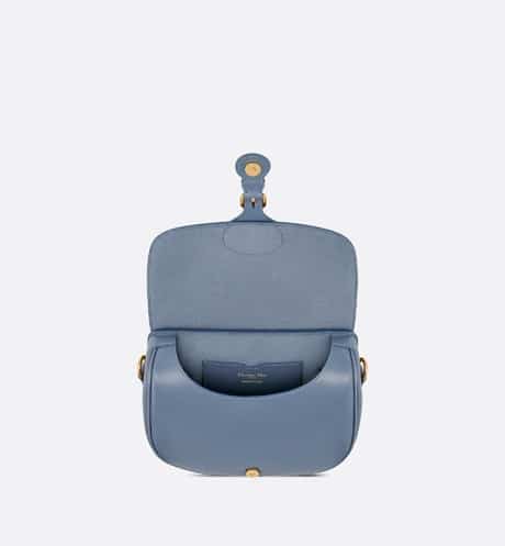 Medium Dior Bobby Bag Denim Blue Box Calfskin