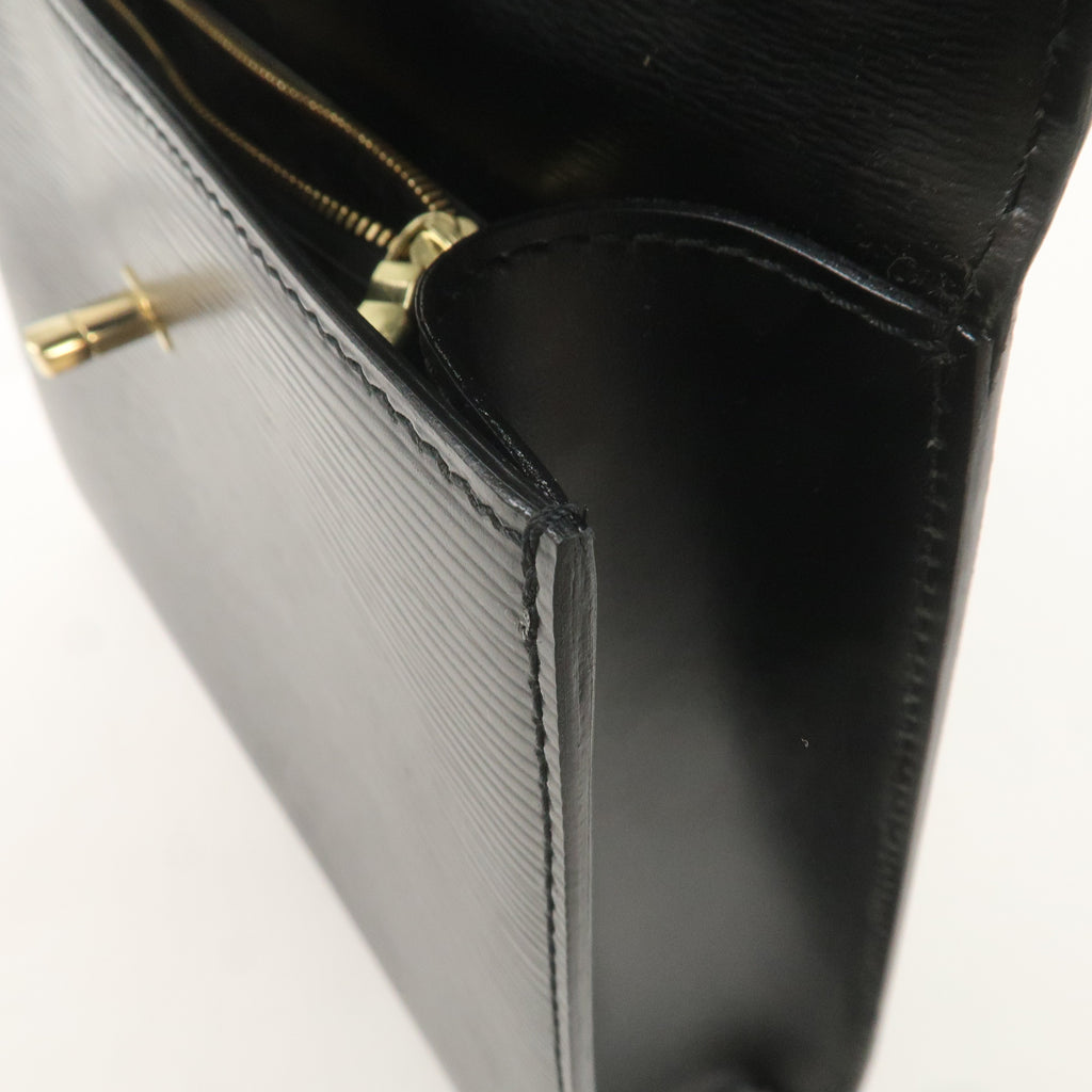 Louis Vuitton Epi Leather Malesherbes Hand Bag Black M52372