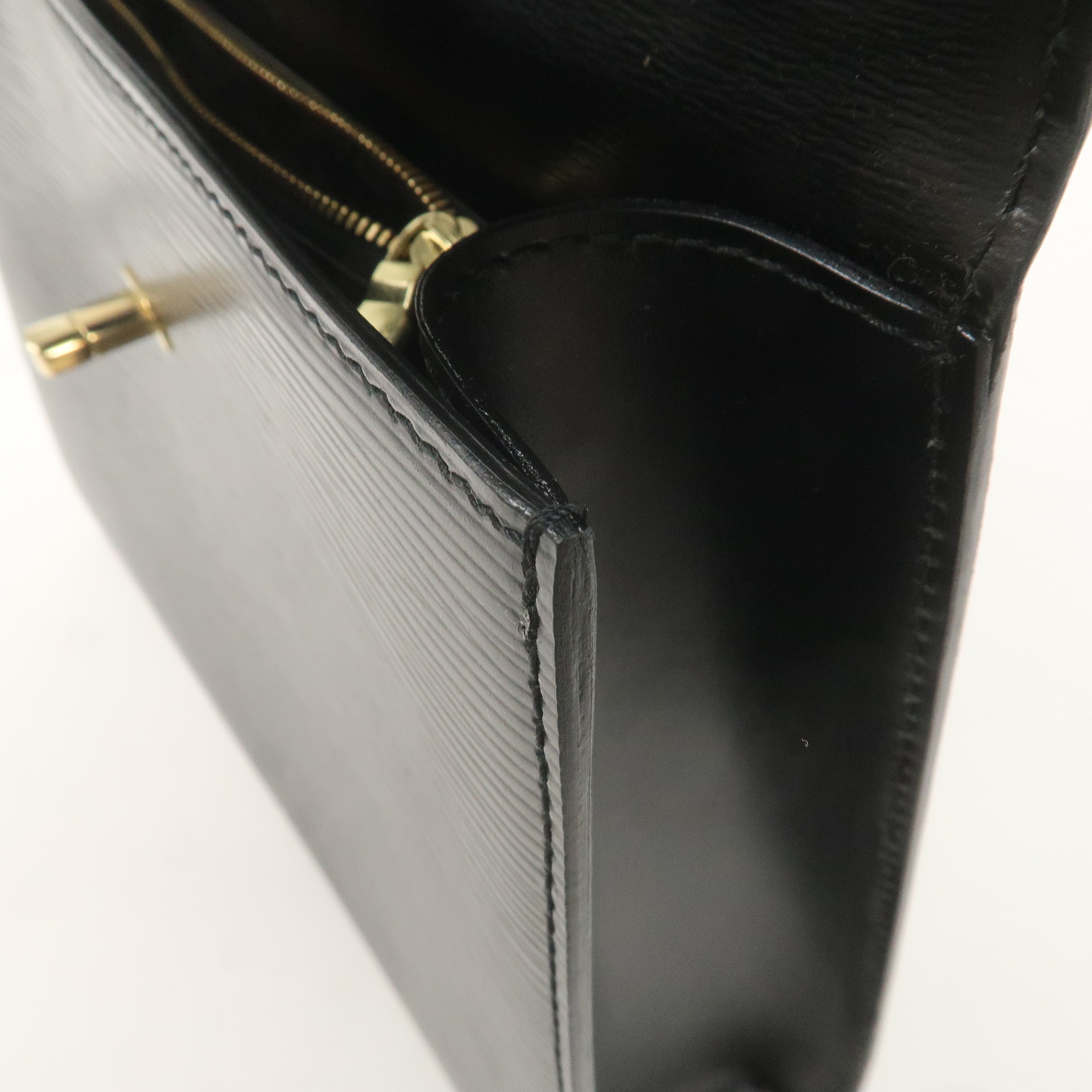 Louis Vuitton Epi Leather Malesherbes Hand Bag Black M52372