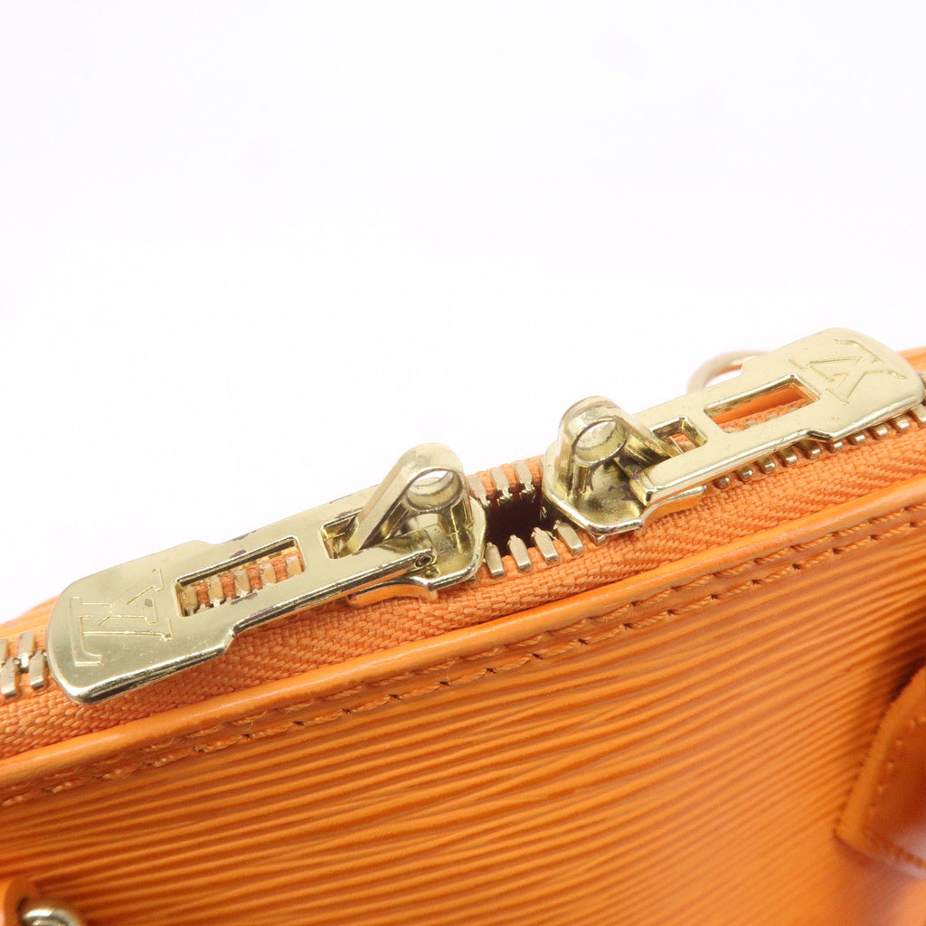 Louis Vuitton Epi Alma Hand Bag Mandarin Orange M5124H