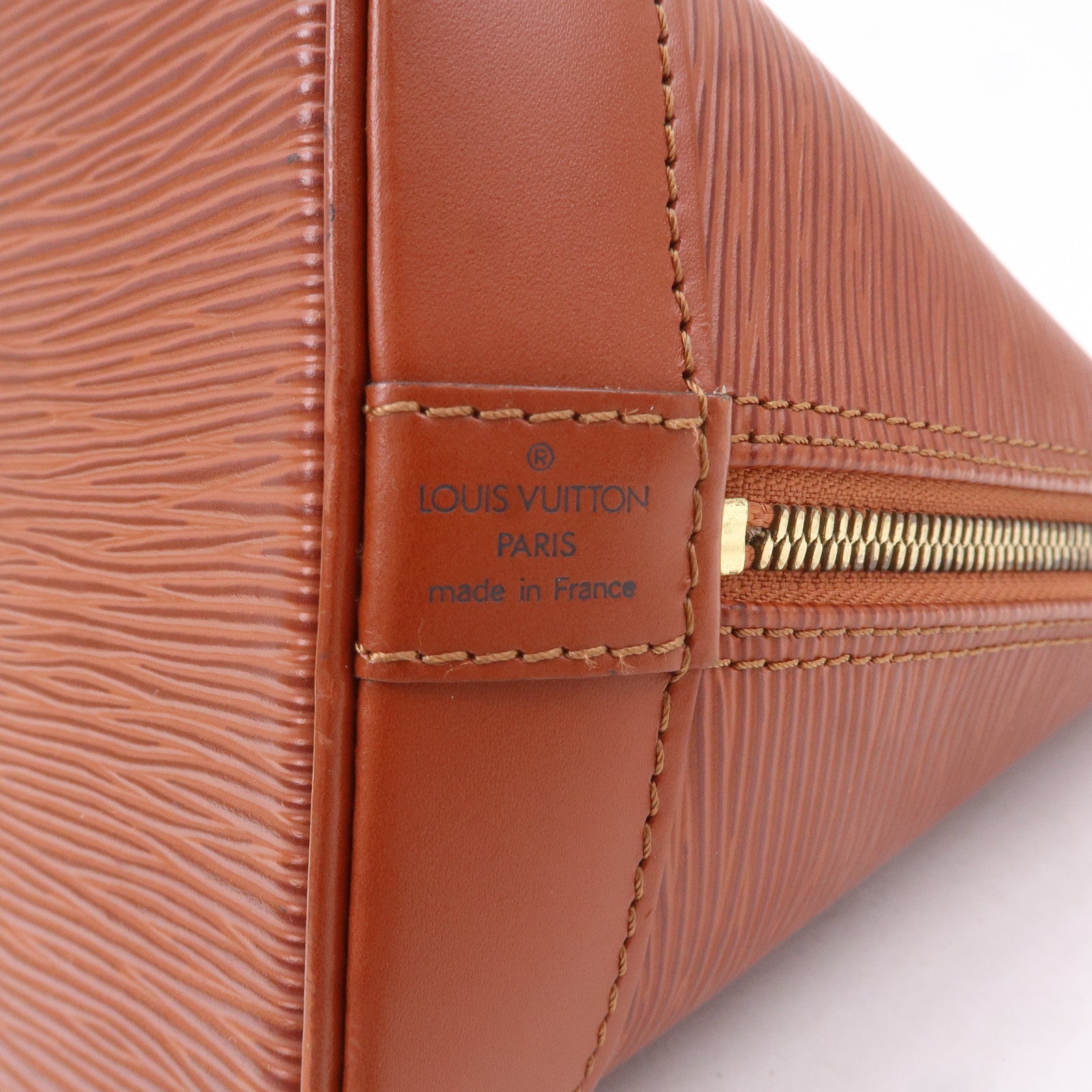 Louis Vuitton Epi Alma Hand Bag Kenya Brown M52143