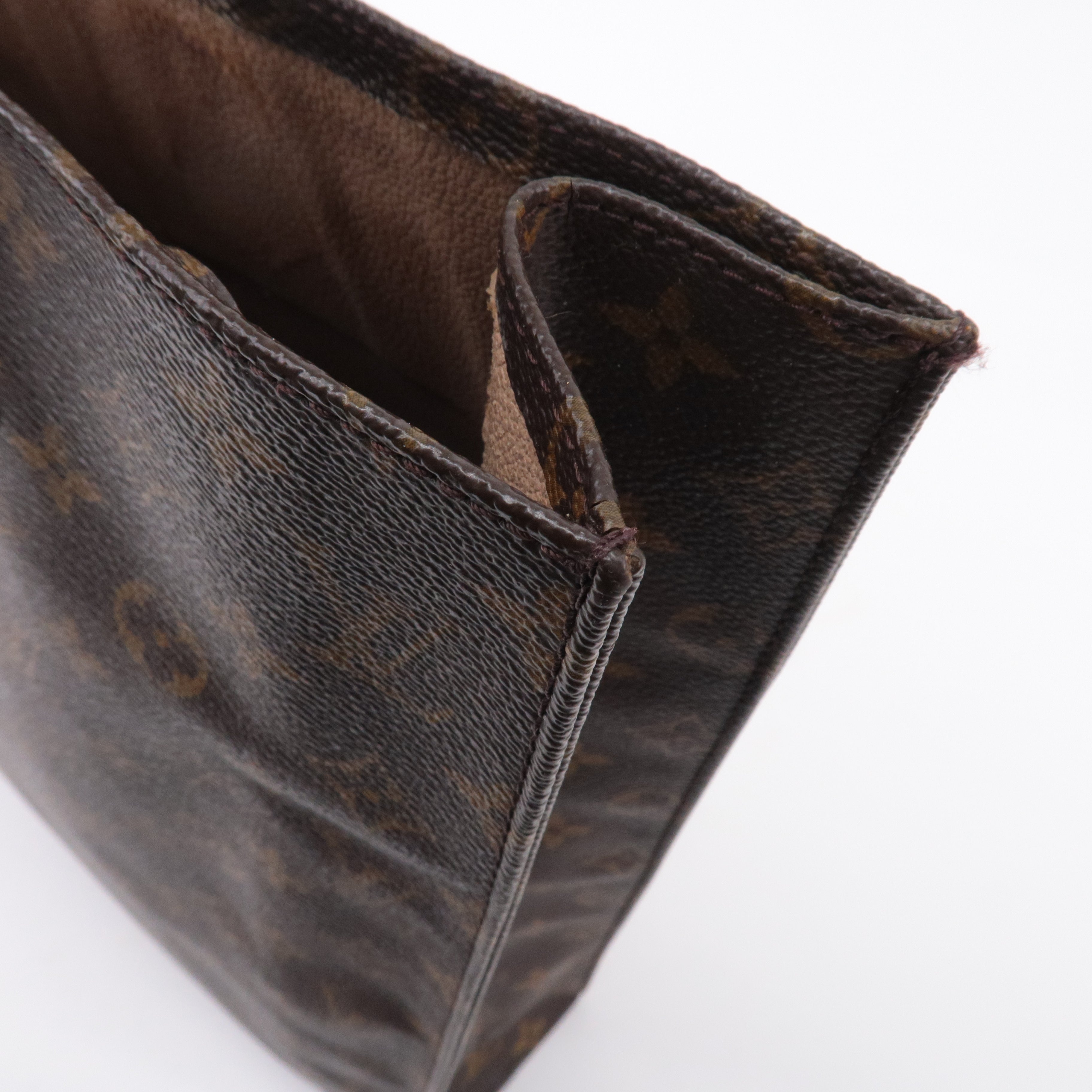 Louis Vuitton Monogram Sac Plat Hand Bag Tote Bag M51140