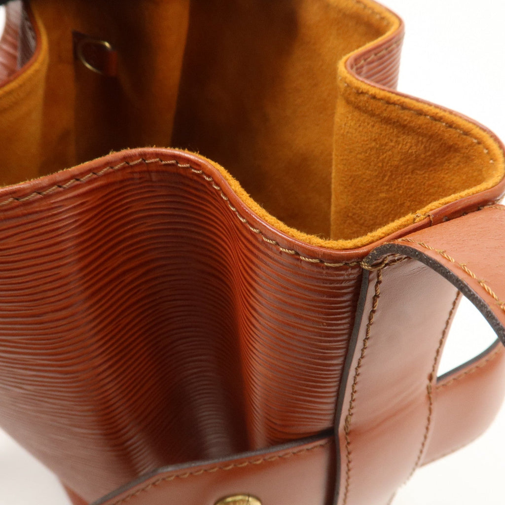 Louis Vuitton Epi Sac D'epaule PM Bucket Bag Kenya Brown M80203