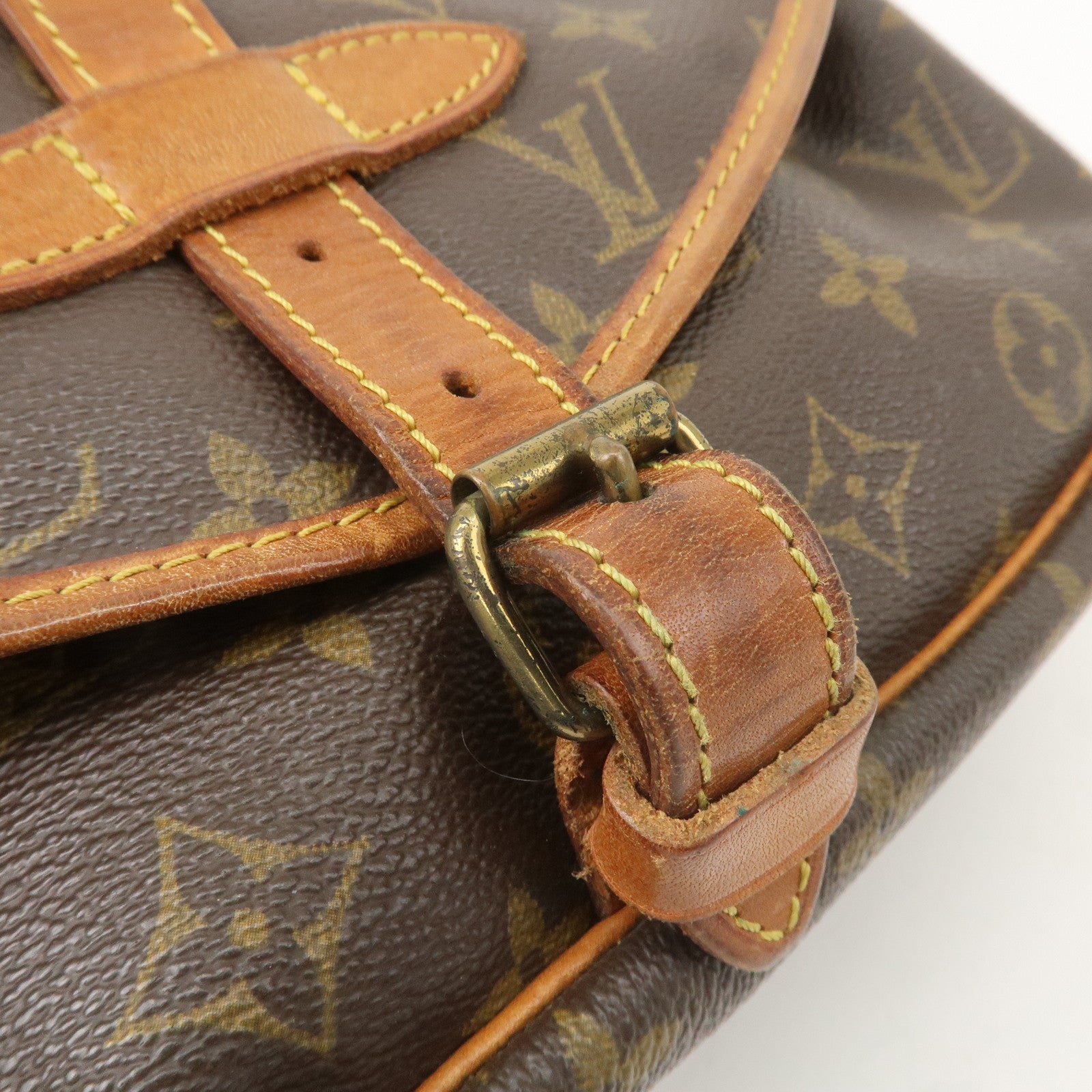 Louis Vuitton Monogram Saumur 30 Shoulder Bag Brown M42256