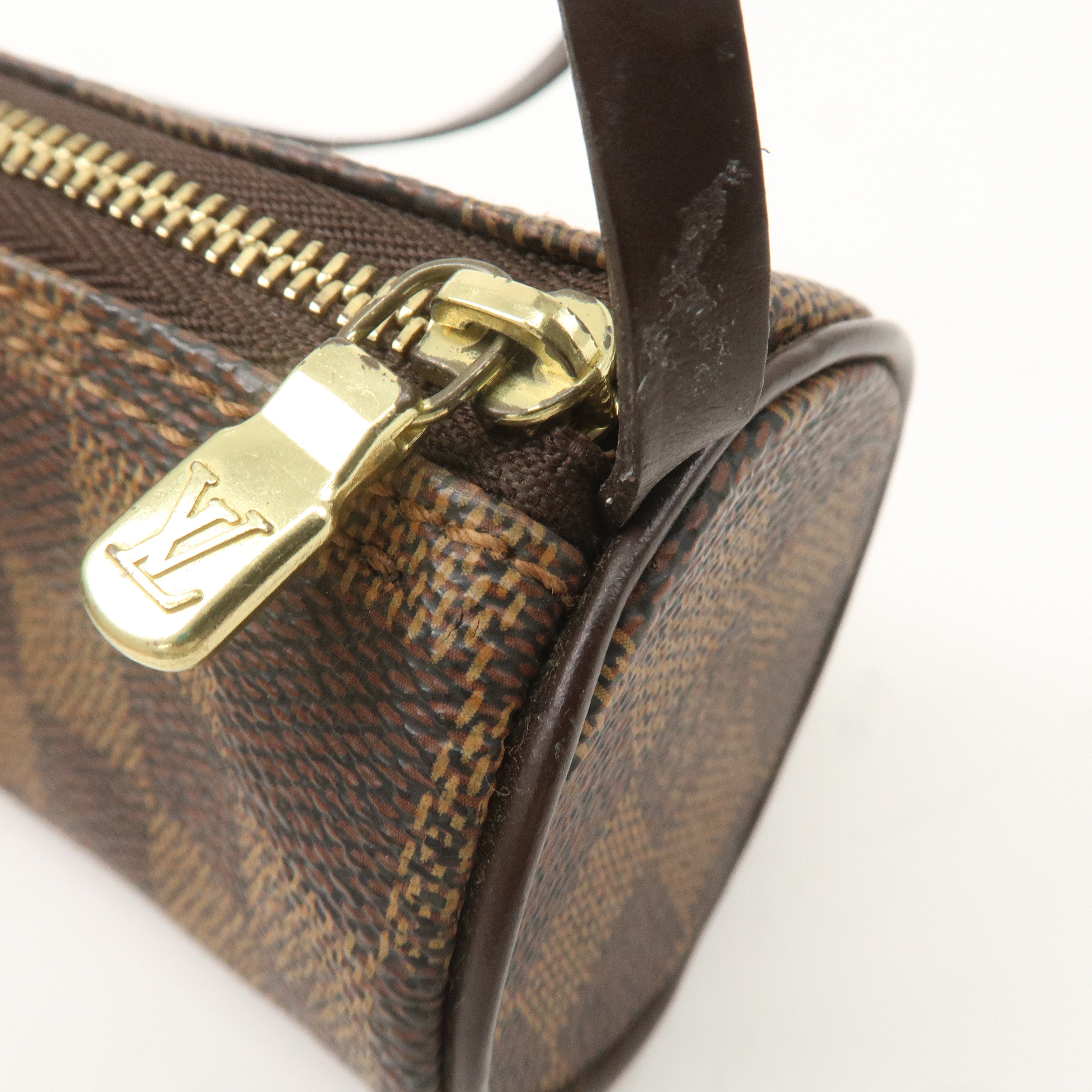 Louis Vuitton Damier Mini Pouch for Papillon Bag Brown