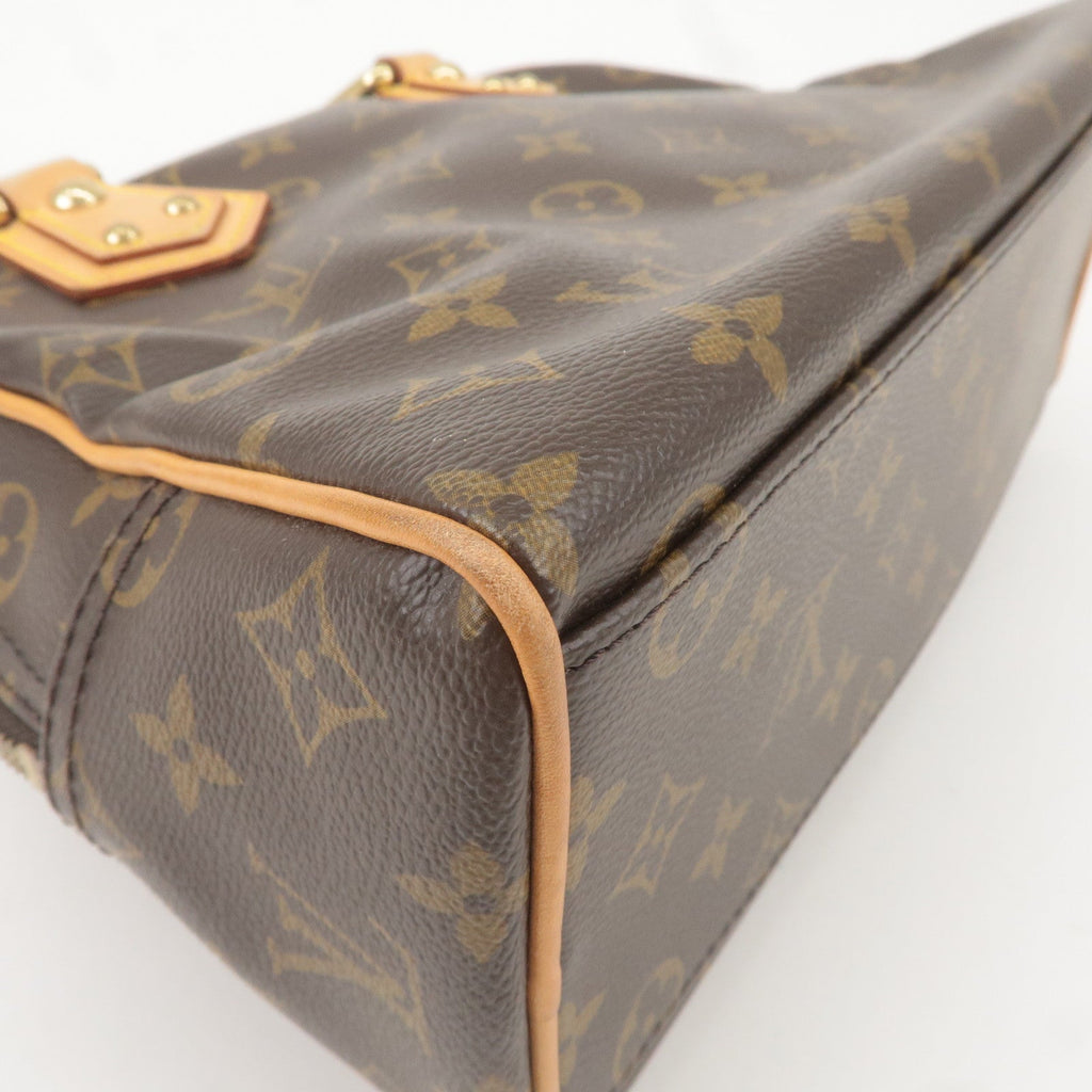 Louis Vuitton Monogram Manhattan PM Hand Bag Brown M40026