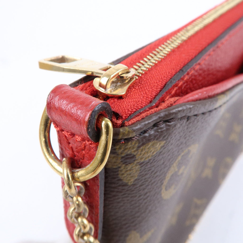Louis Vuitton Monogram Pallas Clutch 2 Way Bag Cerise M41638