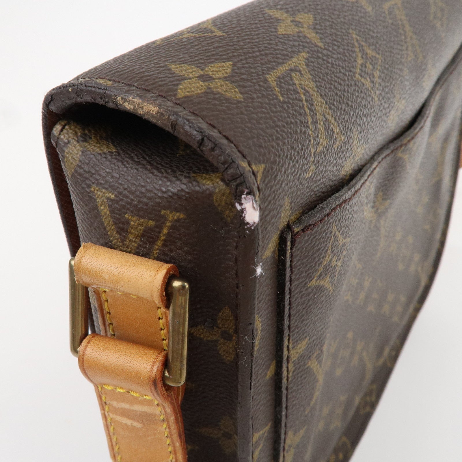 Louis Vuitton Monogram Saint Cloud GM Shoulder Bag Brown M51242