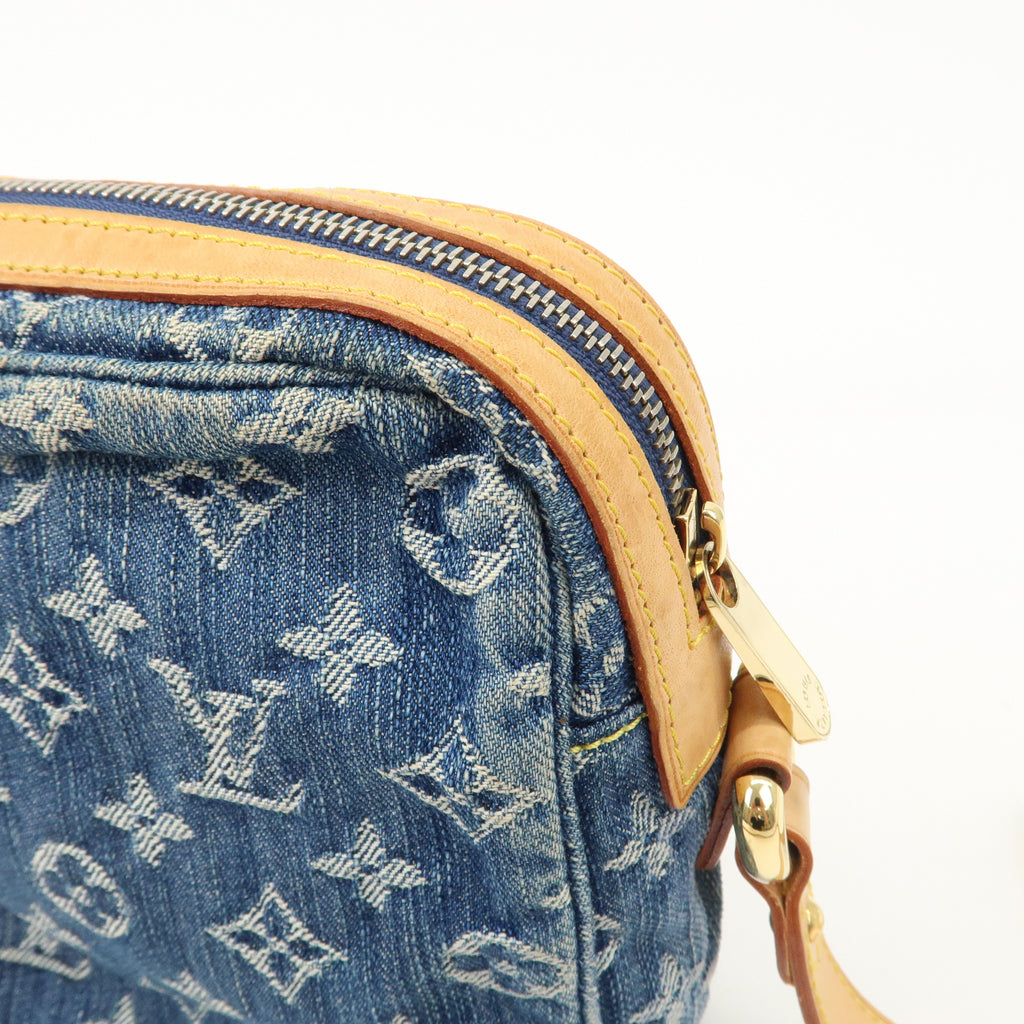 Louis Vuitton Monogram Denim Camera Bag Shoulder Bag Blue
