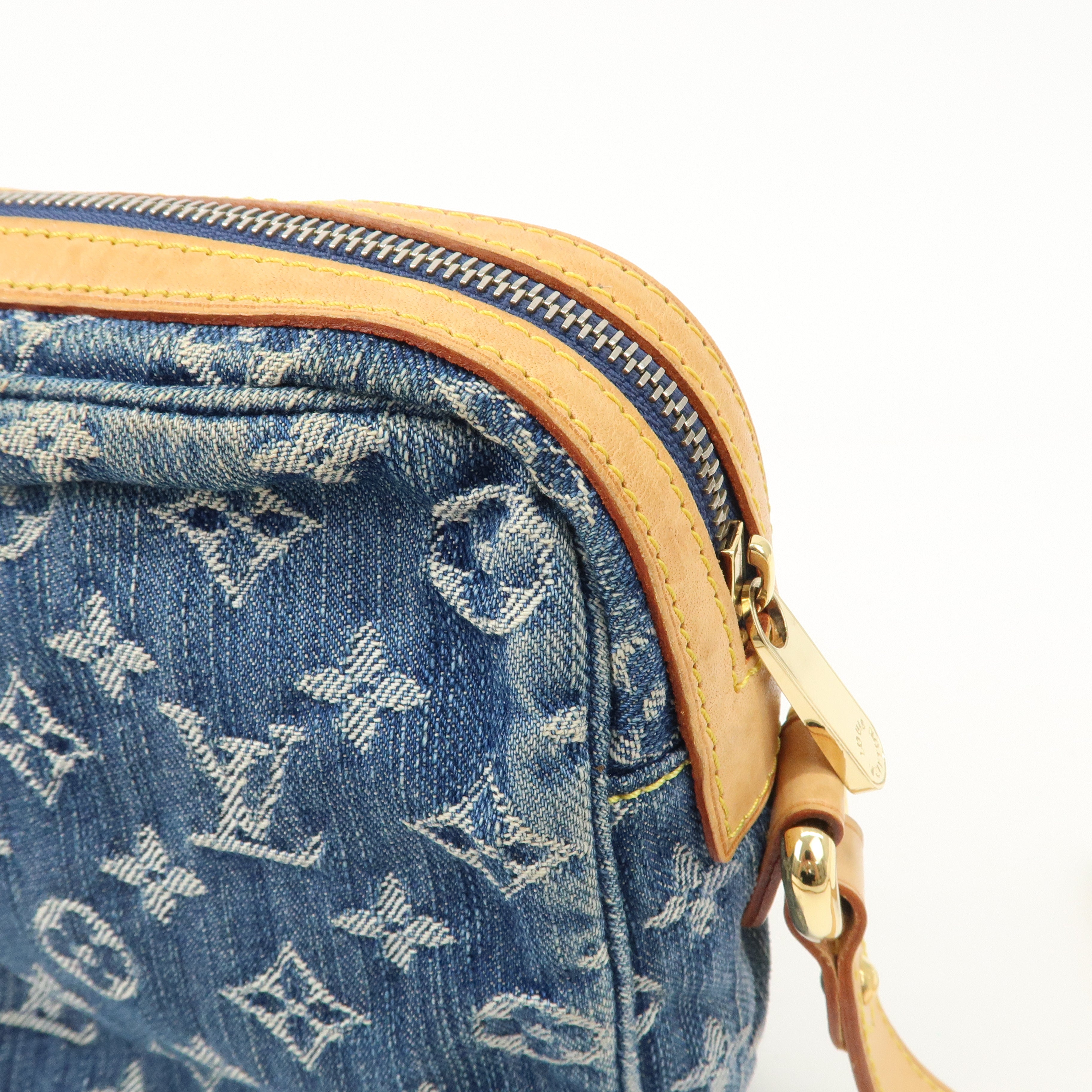 Louis Vuitton Monogram Denim Camera Bag Shoulder Bag Blue