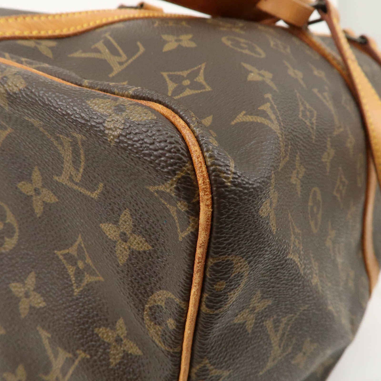 Louis Vuitton Monogram Sac Souple 55 Boston Bag Brown M41622