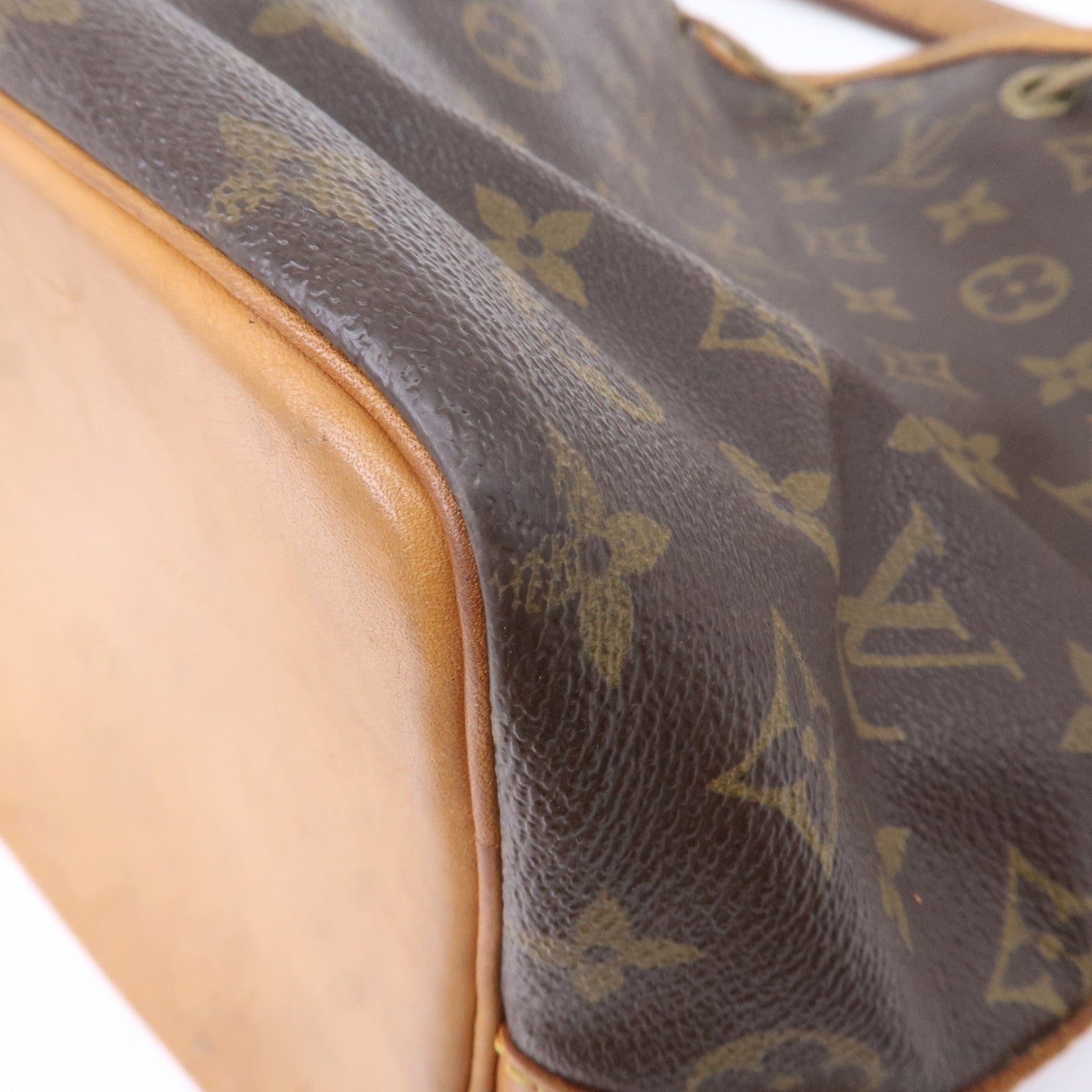 Louis Vuitton Monogram Petit Noe Shoulder Bag Brown M42226