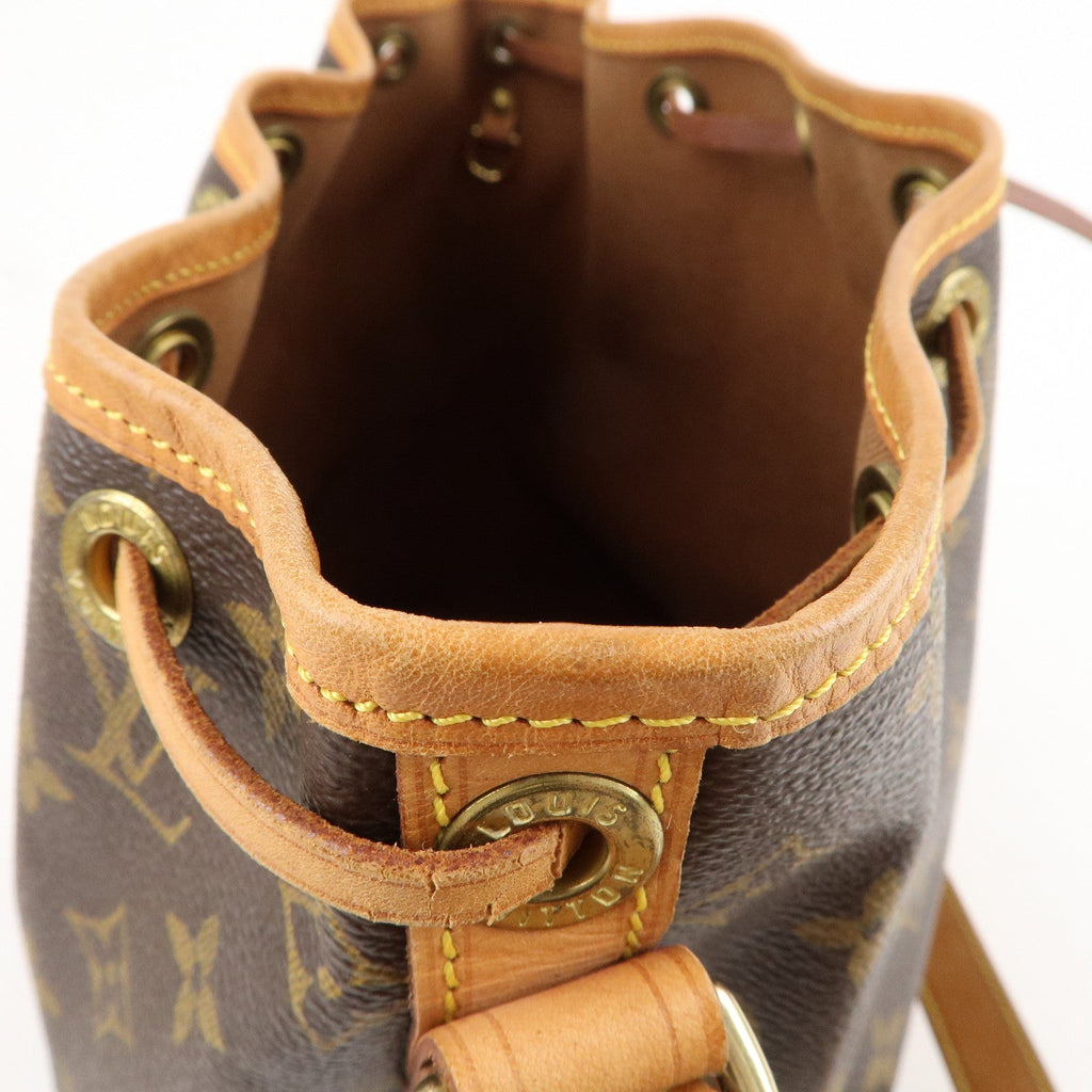 Louis Vuitton Monogram Petit Noe Shoulder Bag Brown M42226