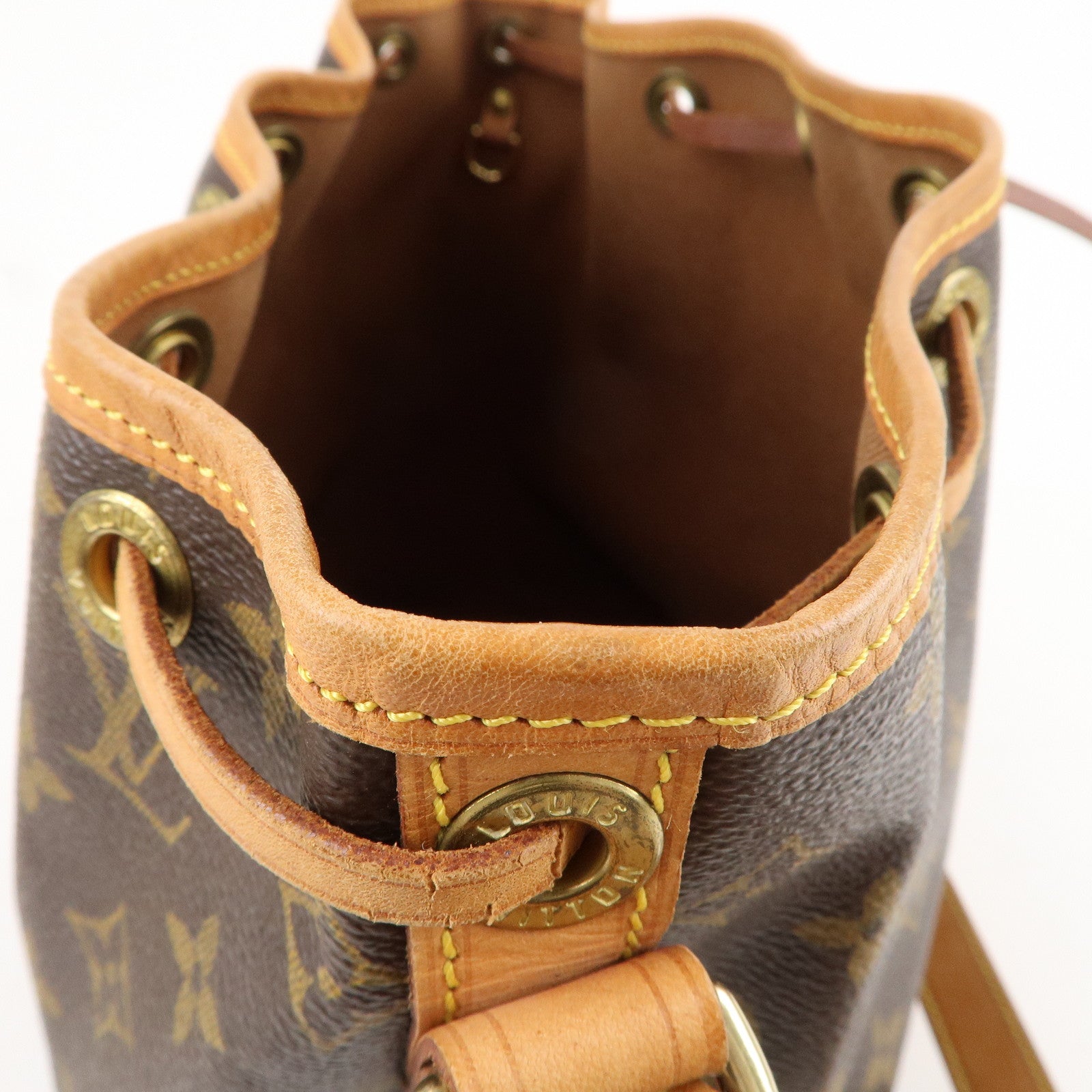 Louis Vuitton Monogram Petit Noe Shoulder Bag Brown M42226