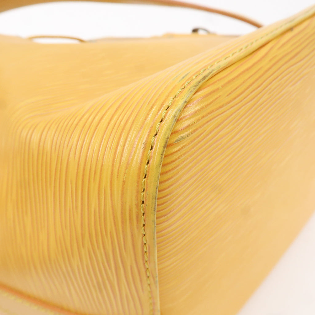 AuthenticLouis Vuitton Epi Petit Noe Shoulder Bag Tassili Yellow M44109