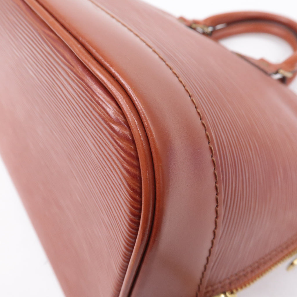 Louis Vuitton Epi Alma 2Way Bag Hand Bag Kenya Brown M52143