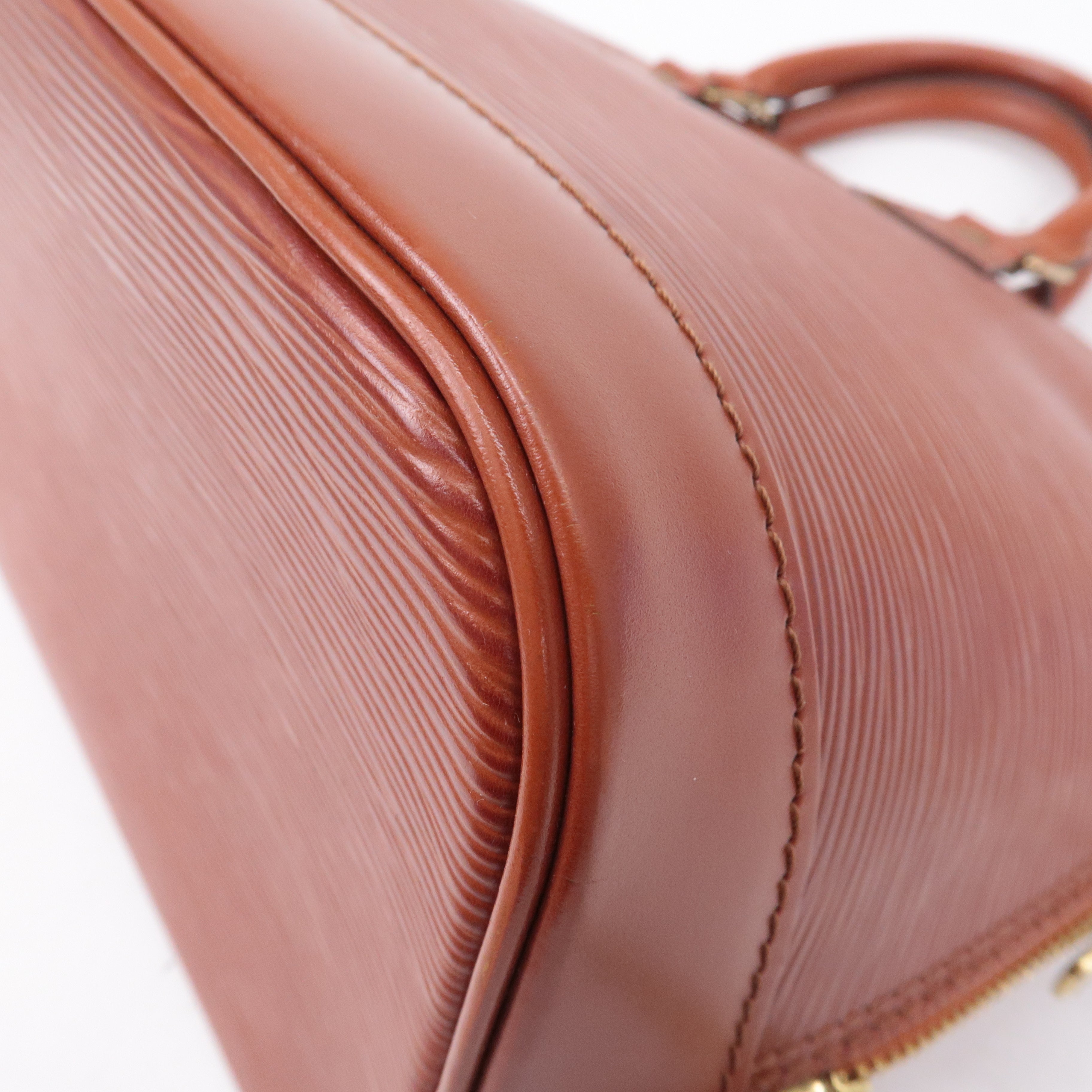 Louis Vuitton Epi Alma 2Way Bag Hand Bag Kenya Brown M52143