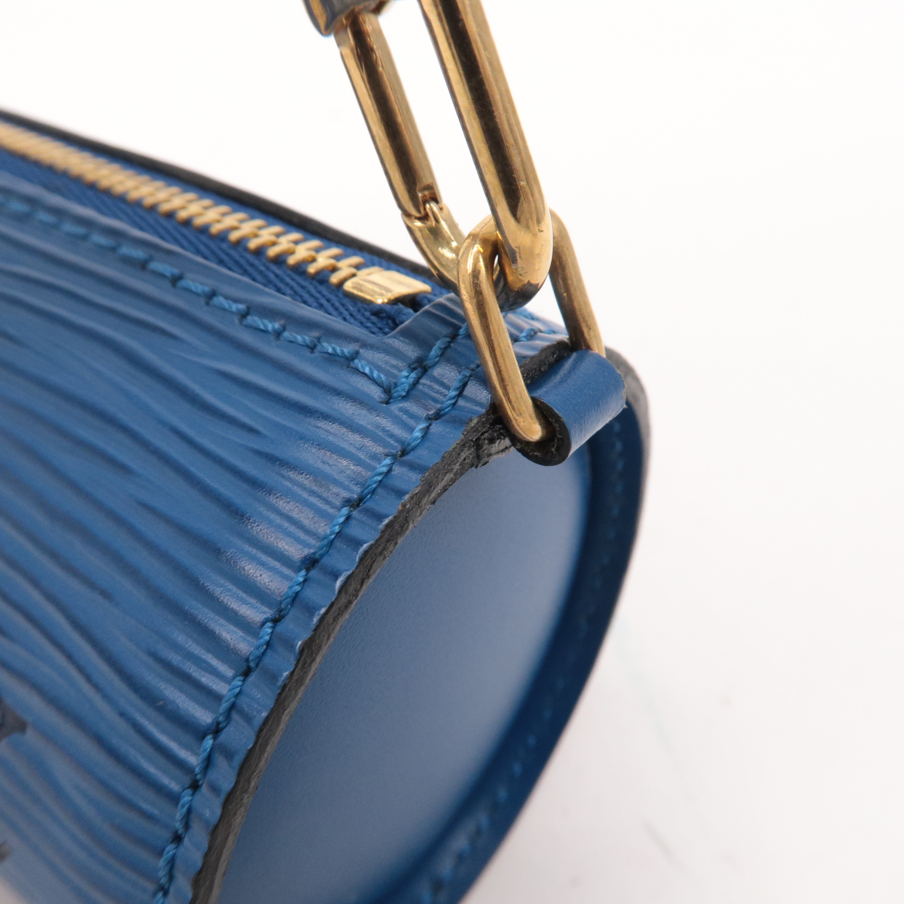 Louis Vuitton Epi Pouch For Soufflot Hand Bag Toledo Blue