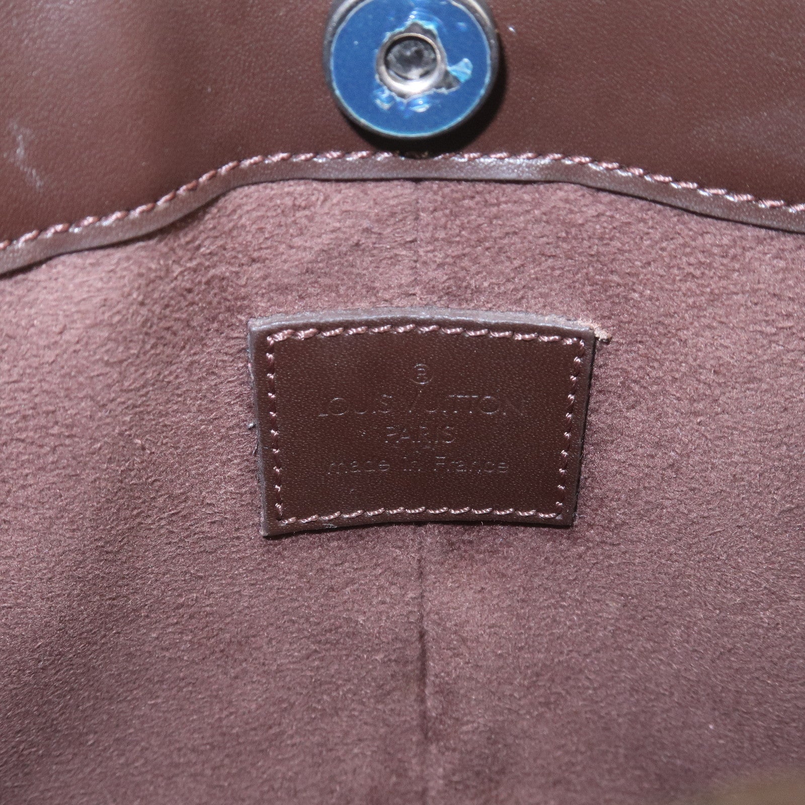 Louis Vuitton Epi Pochette Demi-Lune Hand Bag Mocha M5262D
