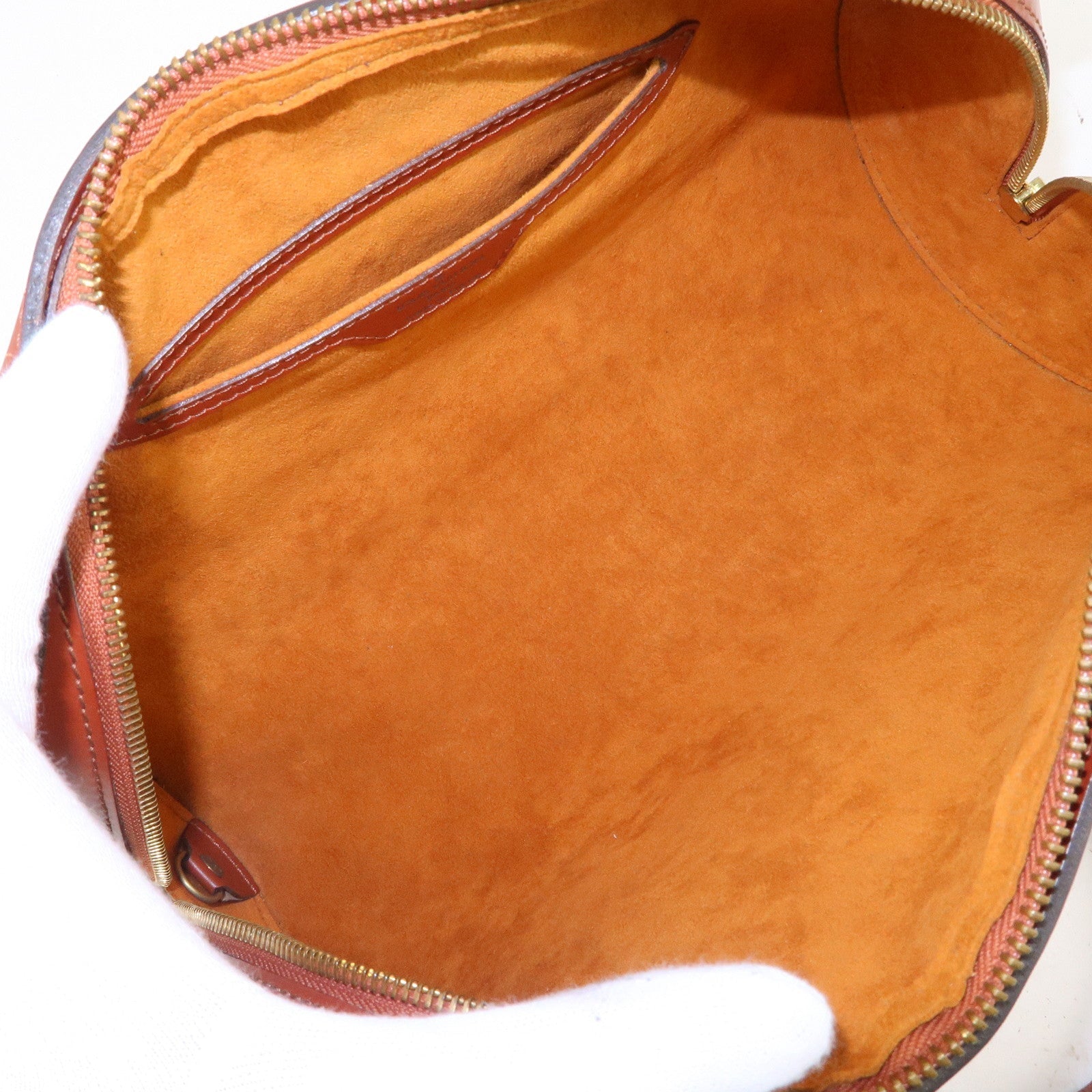 Louis Vuitton Epi Soufflot Hand Bag Kenya Brown M52223