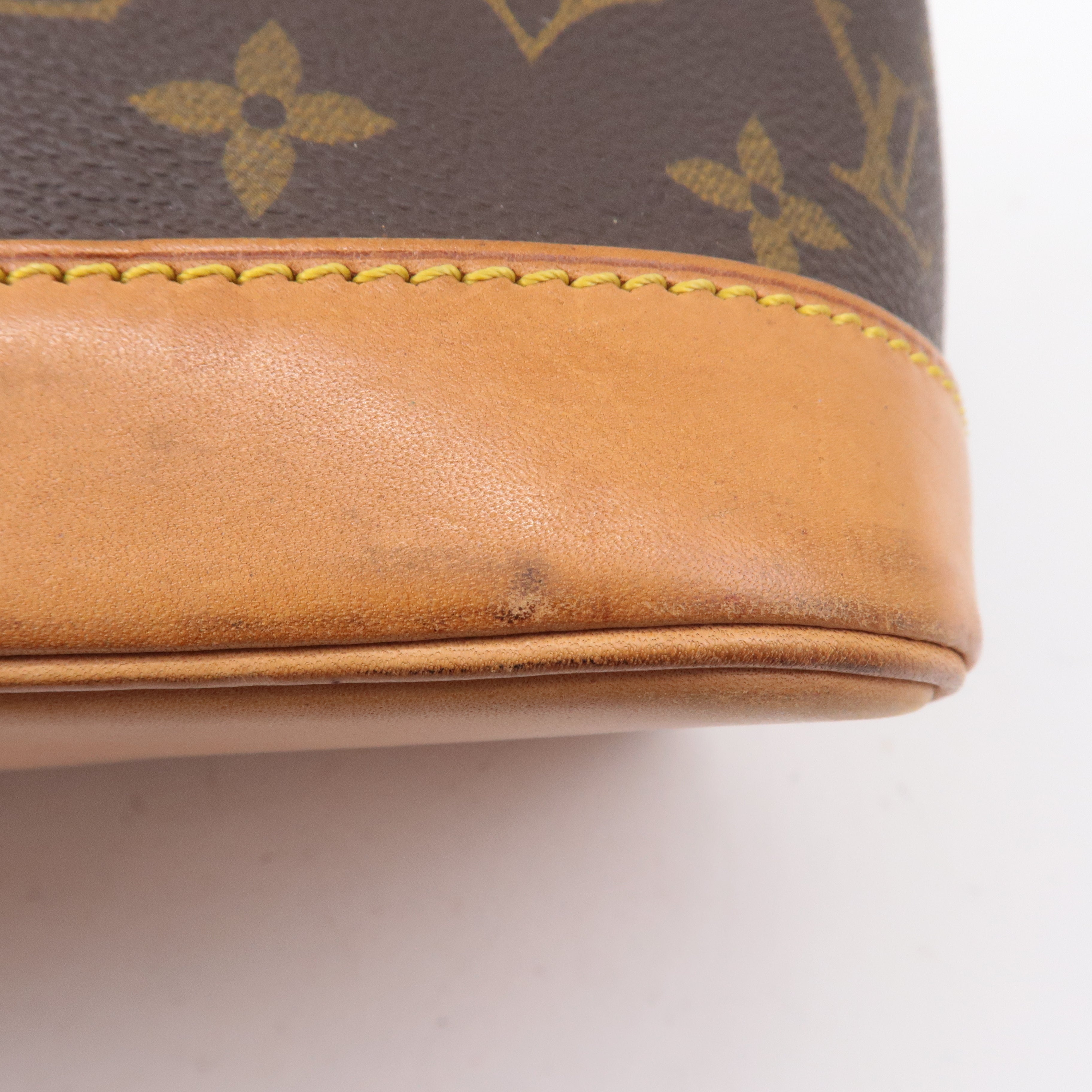 Louis Vuitton Monogram Alma Hand Bag Brown M51130