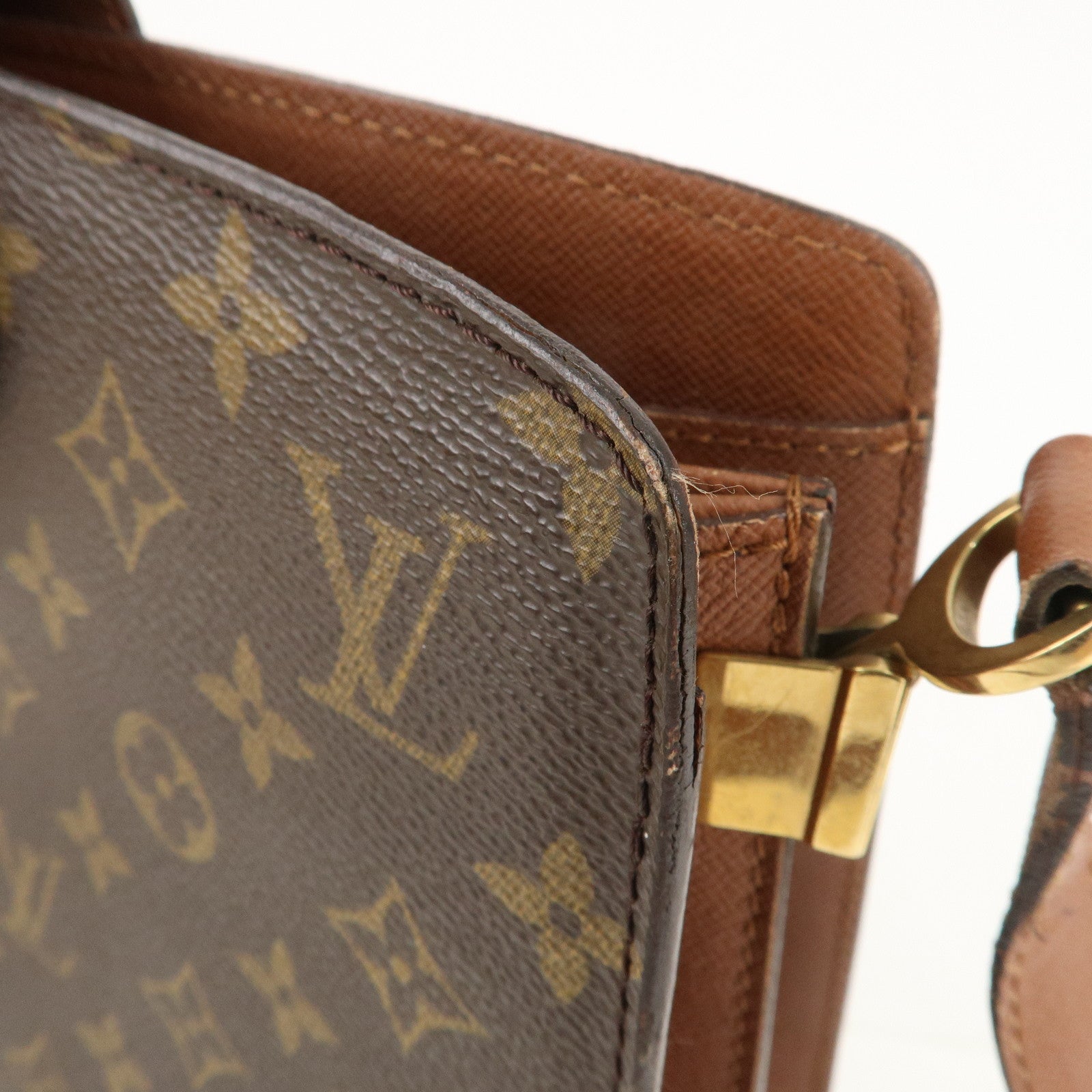 Louis Vuitton Monogram Courcelles Shoulder Bag Brown M51375