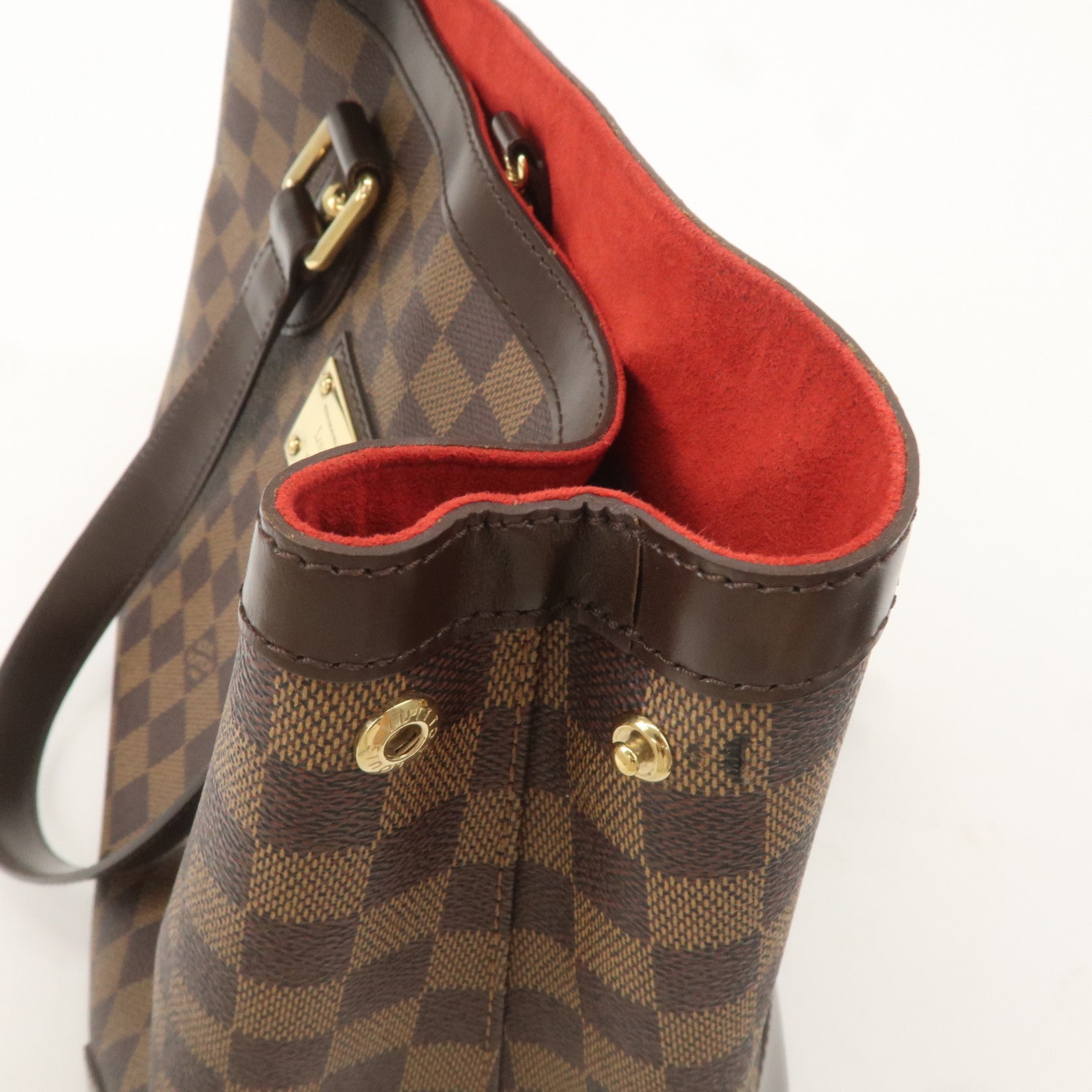 Louis Vuitton Damier Ebene Hampstead PM Hand Bag Brown N51205
