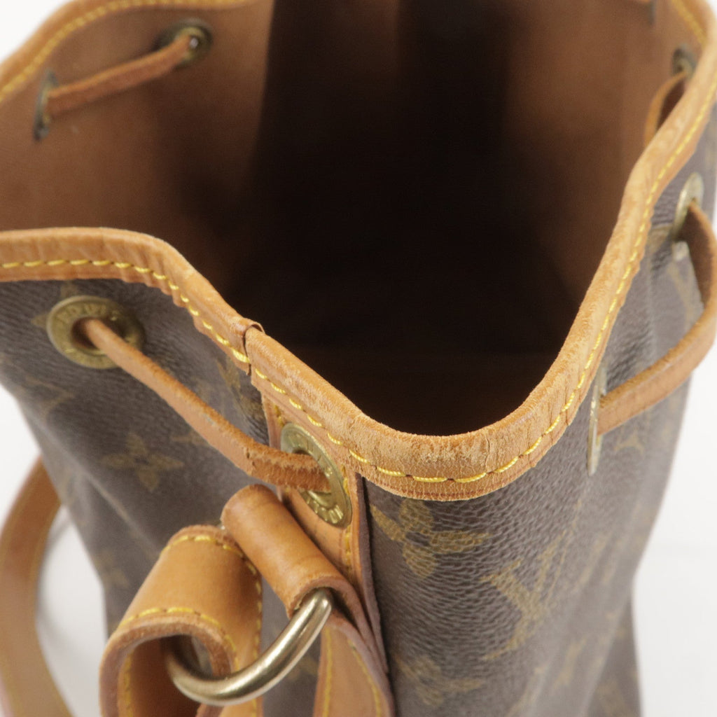 Louis Vuitton Monogram Petit Noe Shoulder Bag Brown M42226