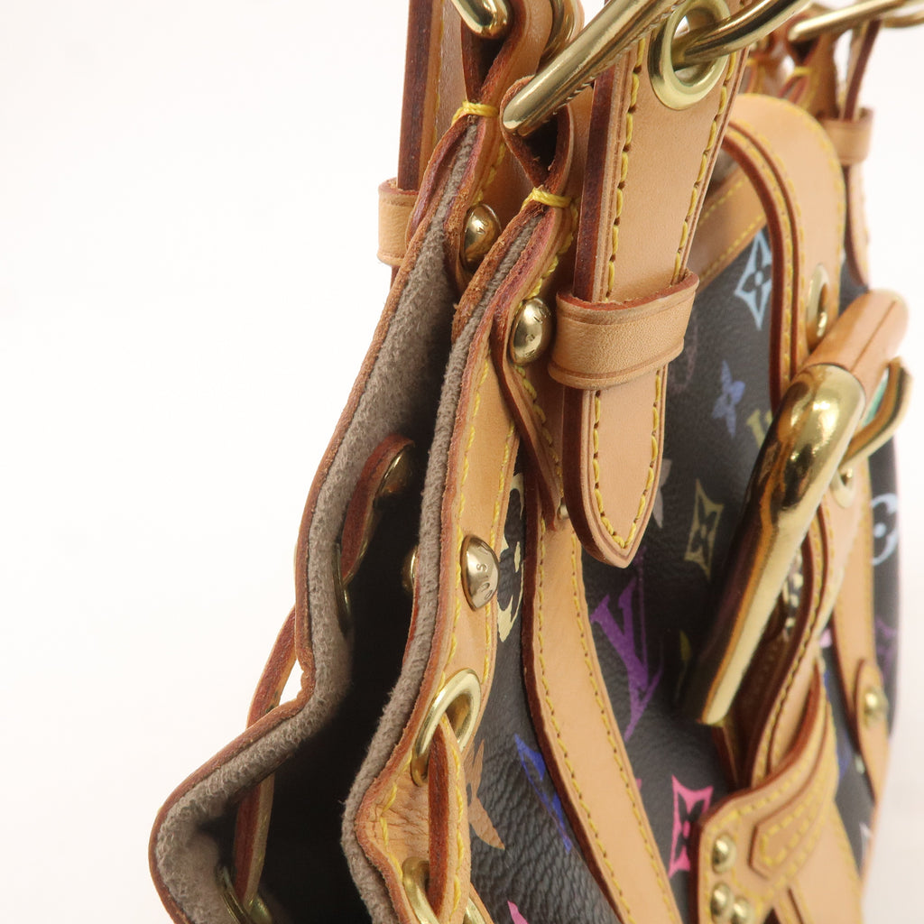 Louis Vuitton Monogram Multi Color Theda PM Hand Bag Noir M92346