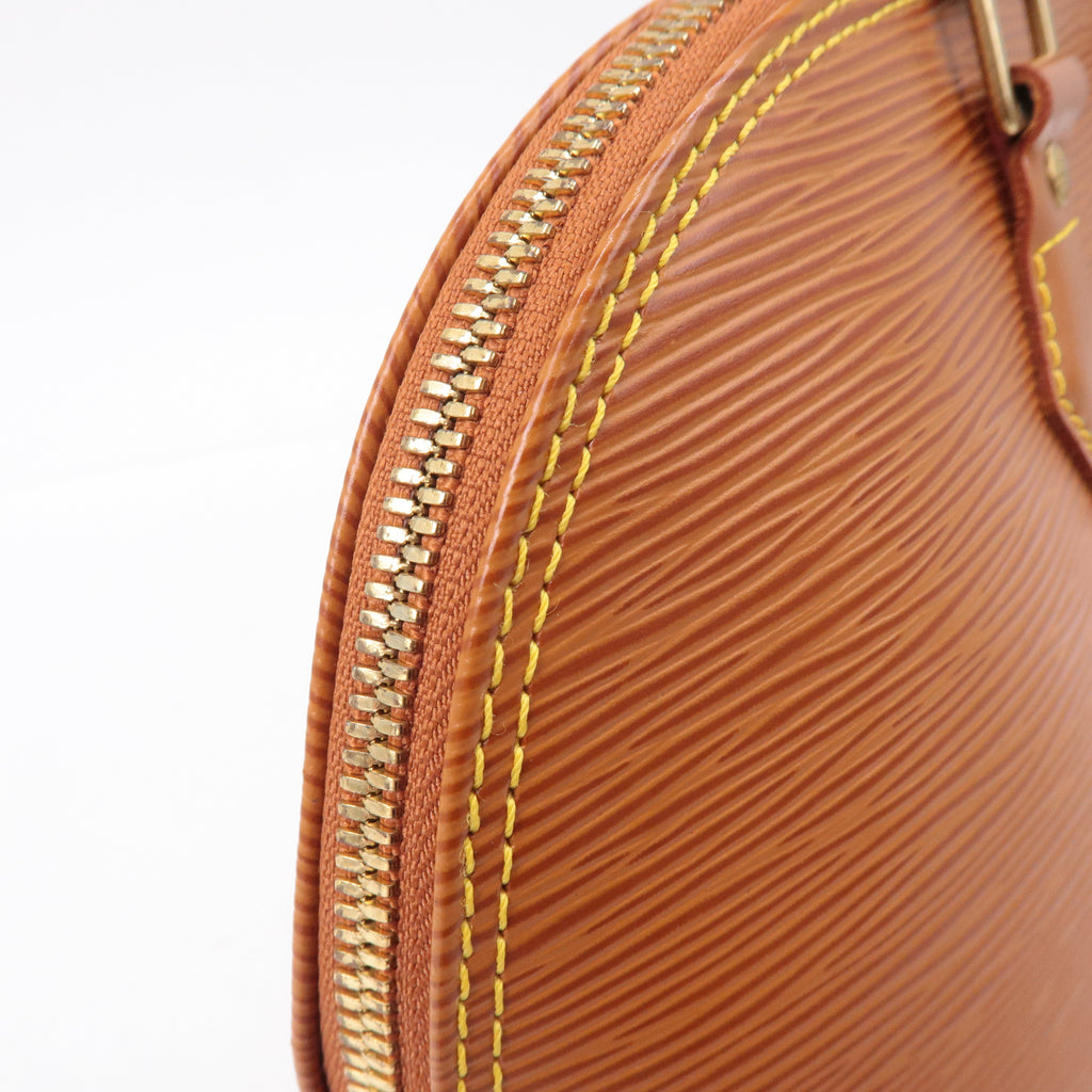 Louis Vuitton Epi Alma Leather Hand Bag Zipangu Gold M52148