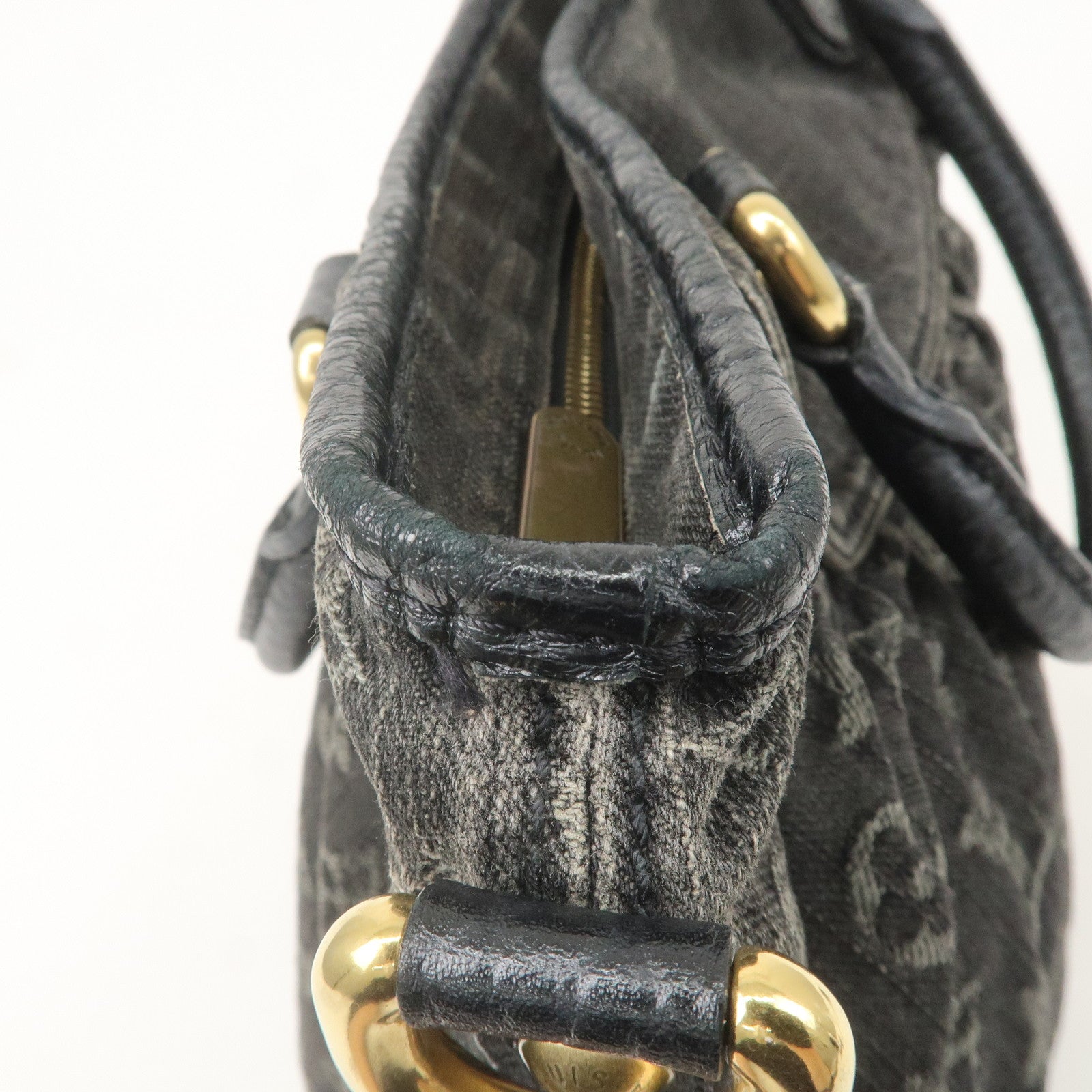 Louis Vuitton Monogram Denim Neo Cabby GM Shoulder Bag Noir M95352