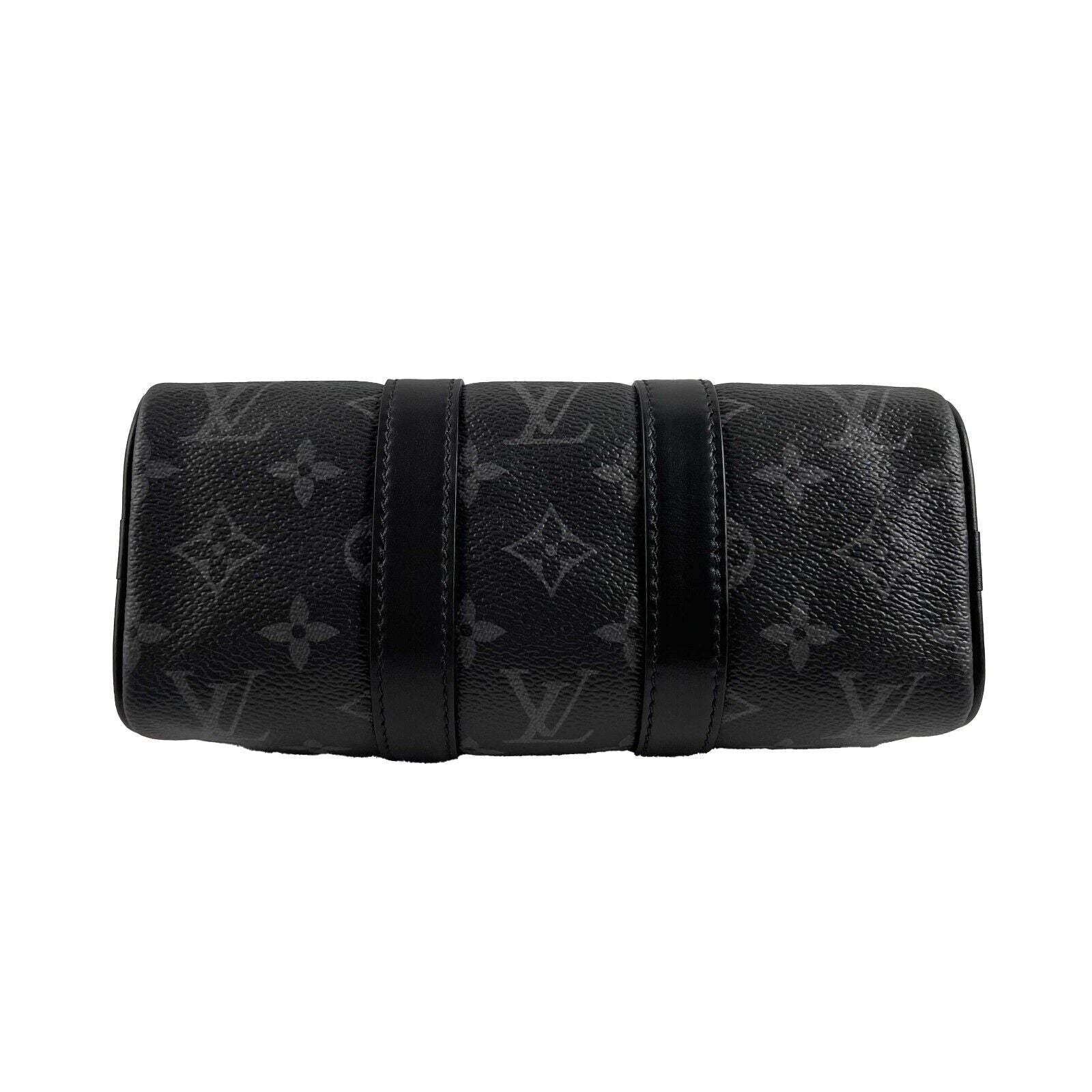 LOUIS VUITTON Excellent Reverse Monogram Eclipse Keepall XS Black Crossbody Bag
