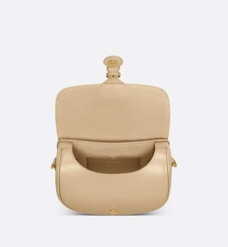 Medium Dior Bobby Bag Beige Box Calfskin