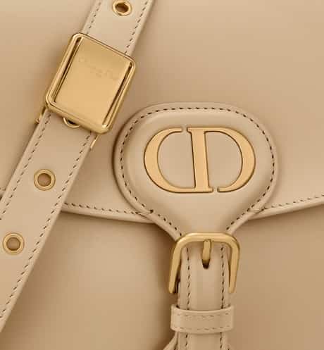 Medium Dior Bobby Bag Beige Box Calfskin