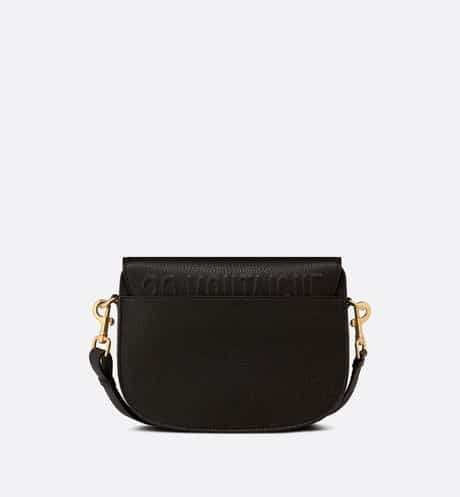 Small Dior Bobby Bag Black Grained Calfskin