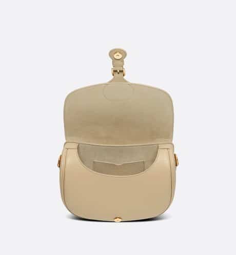 Medium Dior Bobby Bag Beige Grained Calfskin