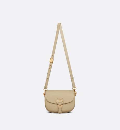 Medium Dior Bobby Bag Beige Grained Calfskin