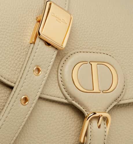 Medium Dior Bobby Bag Beige Grained Calfskin