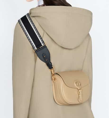 Medium Dior Bobby Bag Beige Box Calfskin