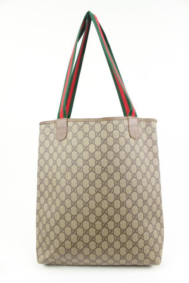 Gucci GG Supreme Web Sherry Handle Tote