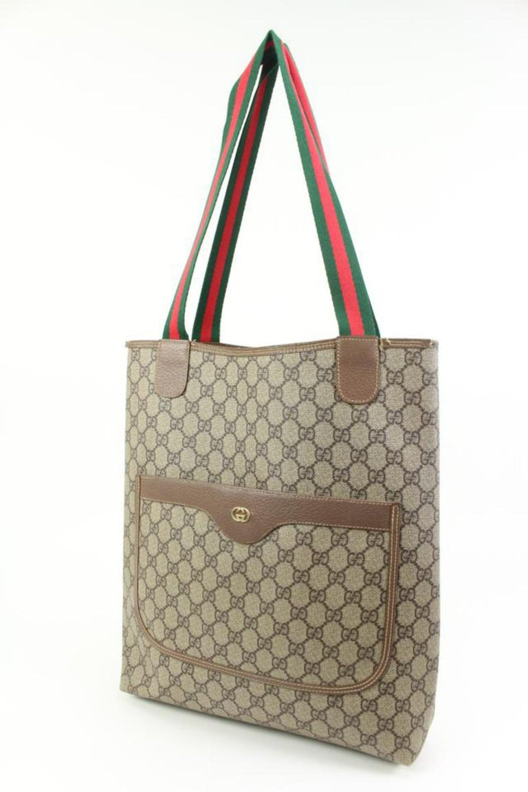Gucci GG Supreme Web Sherry Handle Tote