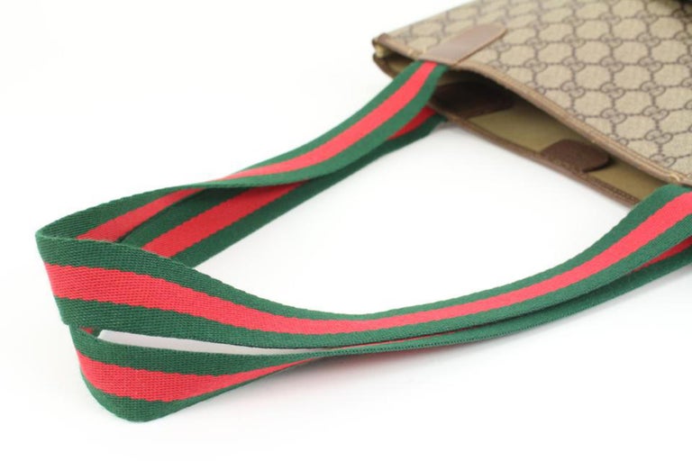 Gucci GG Supreme Web Sherry Handle Tote