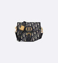 Small Diior Bobby Bag Blue Oblique Jacquard